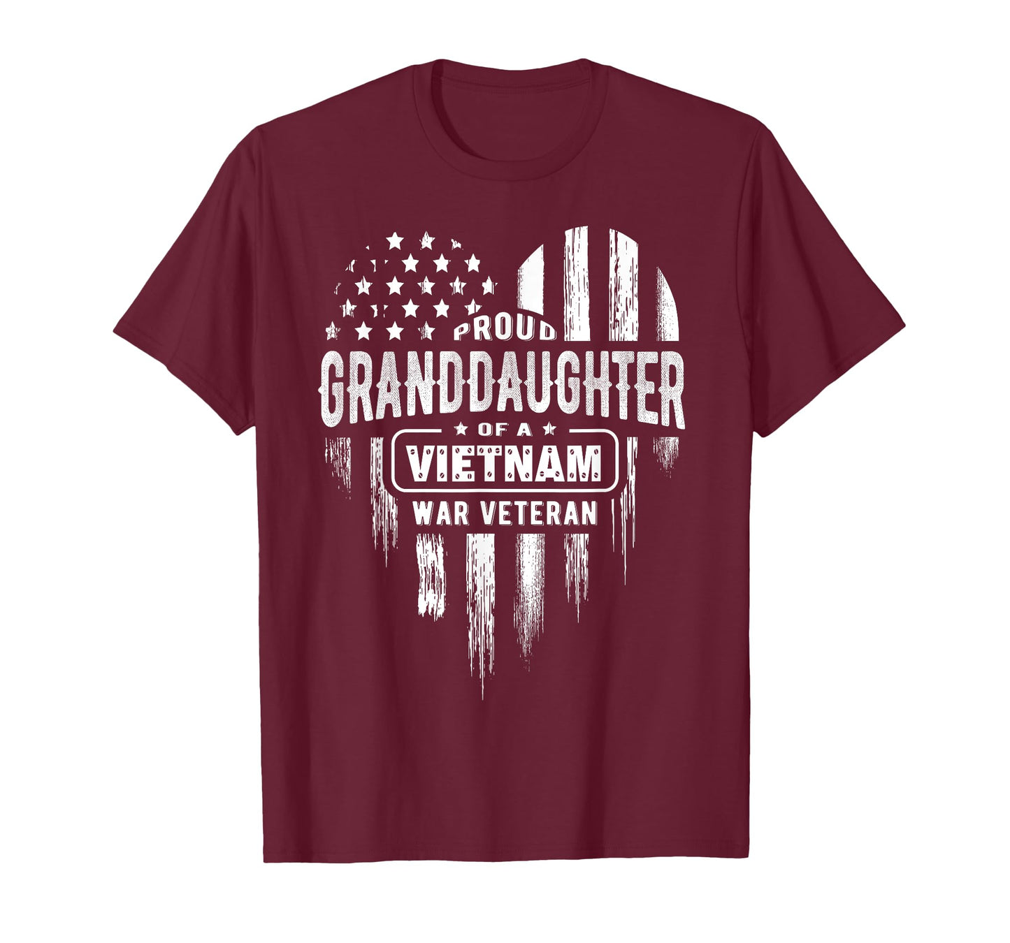 Proud Granddaughter Vietnam War Veteran Grandpa Grandma T-Shirt