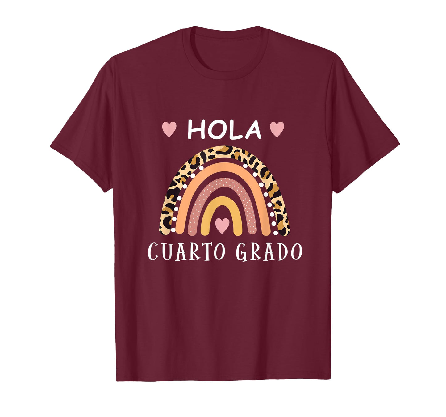 Hola cuarto Grado Hello fourth grade Spanish Teacher school T-Shirt for Men Women Kids
