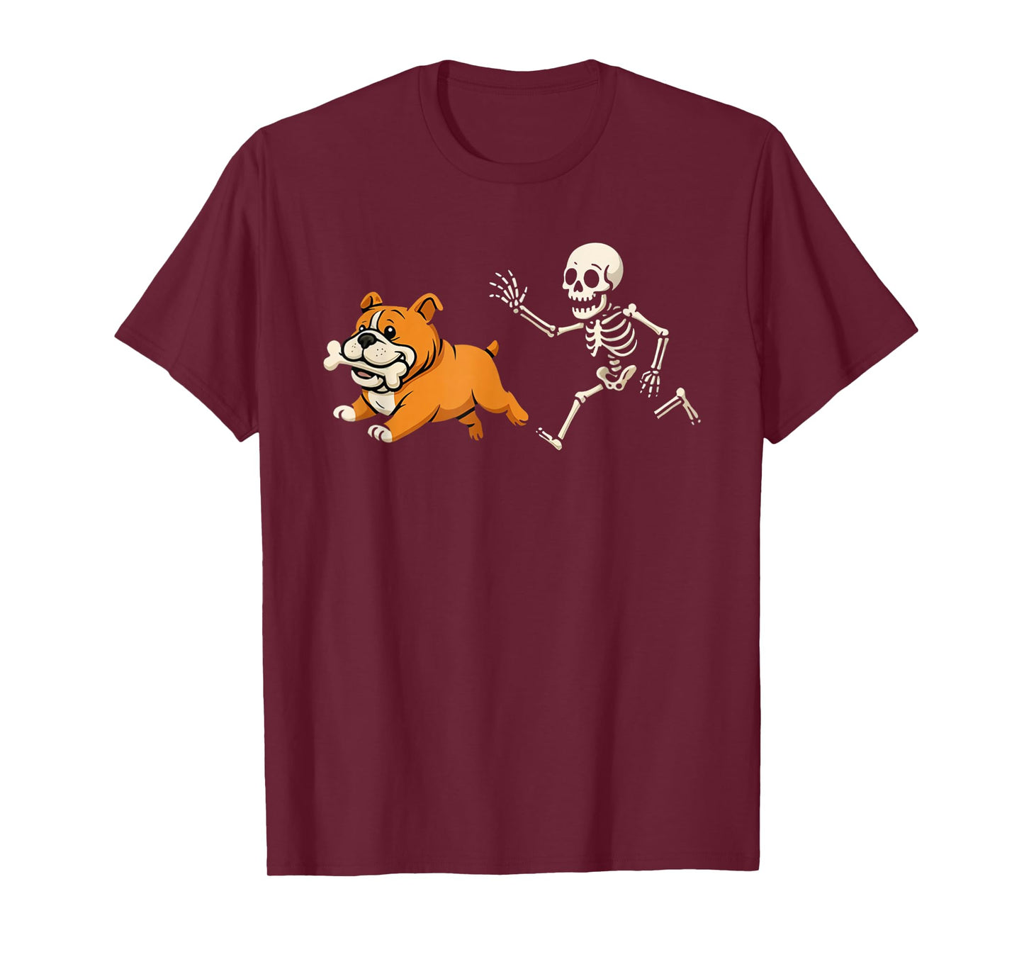 Funny Halloween French Bulldog Skeleton Spooky Season T-Shirt
