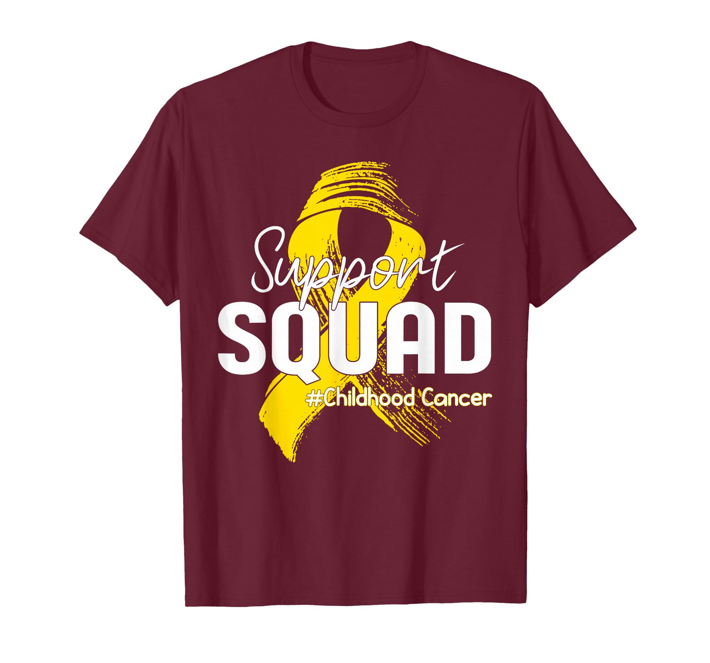 Childhood Cancer Awareness Support Squad Gold Ribbon Kids T-Shirt