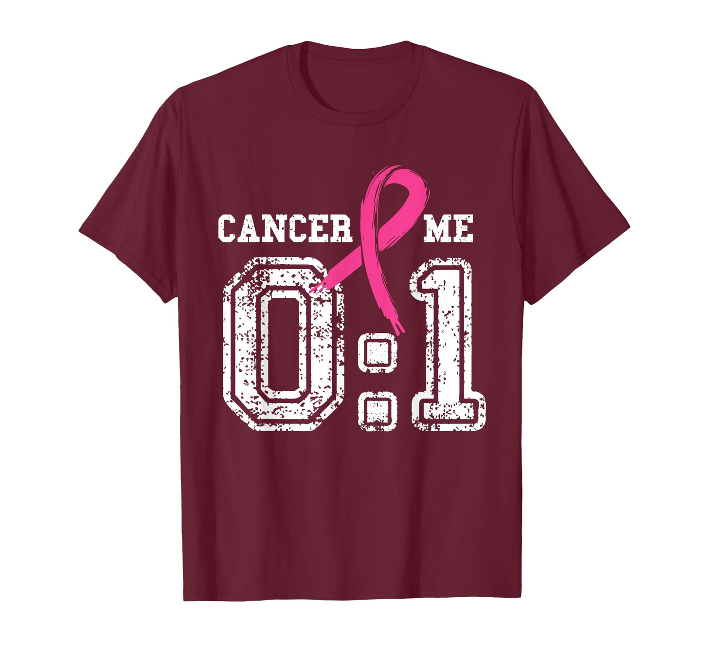 Cancer 0 Me 1 Breast Cancer Awareness Survivor Gift T-Shirt
