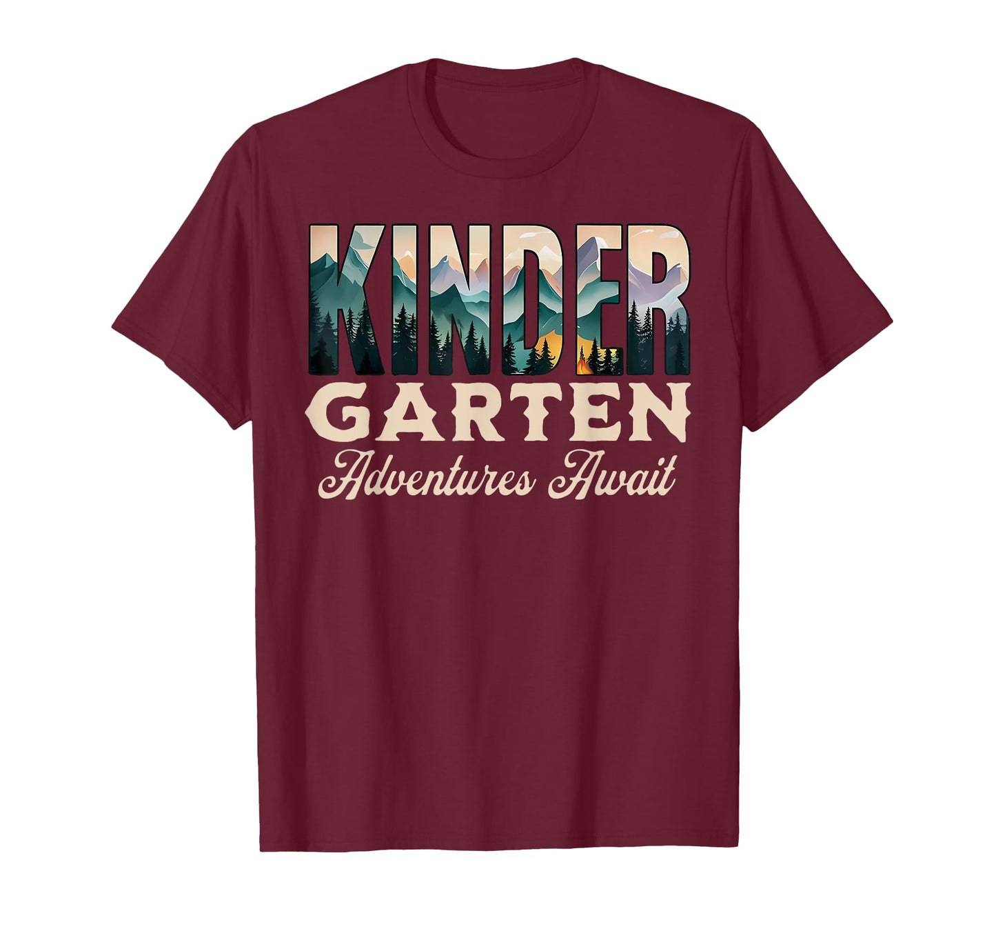 Kinder Adventure Adventure Await Back To School Teacher T-Shirt