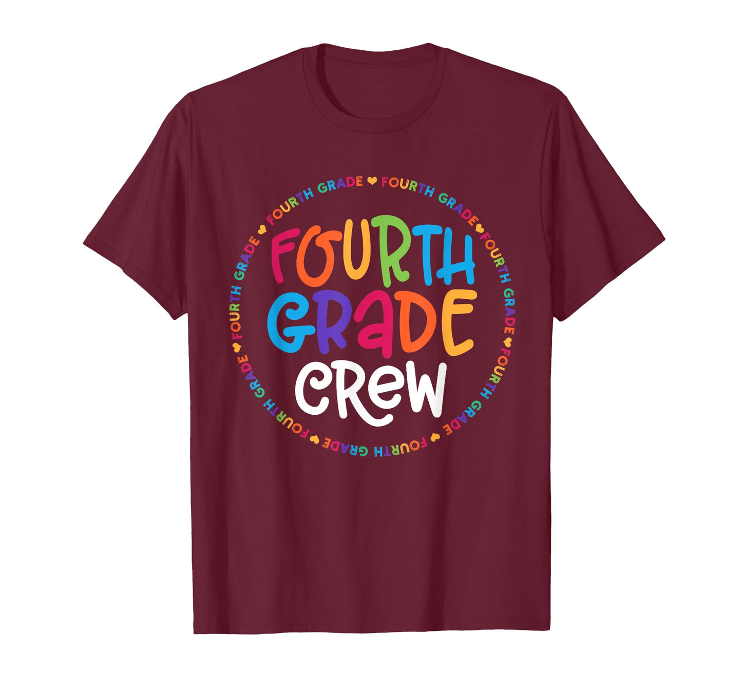 Fourth Grade Crew tshirt 4th Grade Back To School Teacher T-Shirt