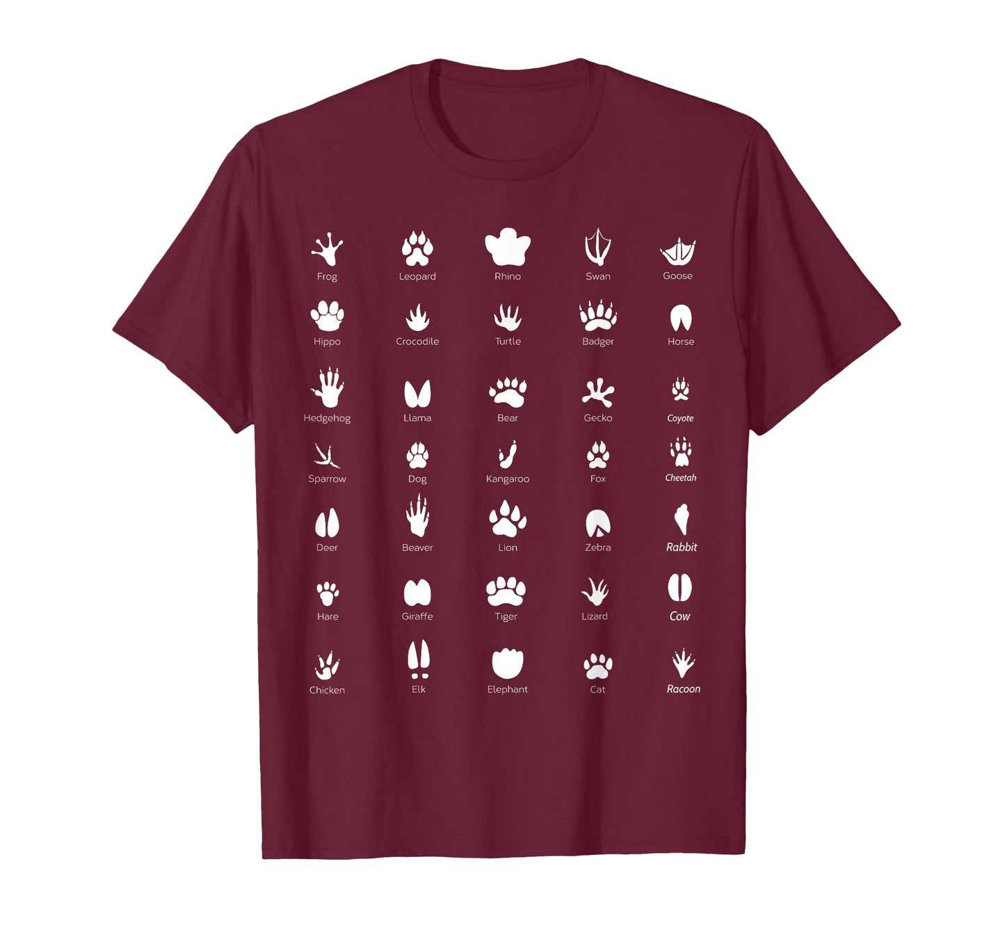 Wildlife Animals Footprints - Biologist T-Shirt