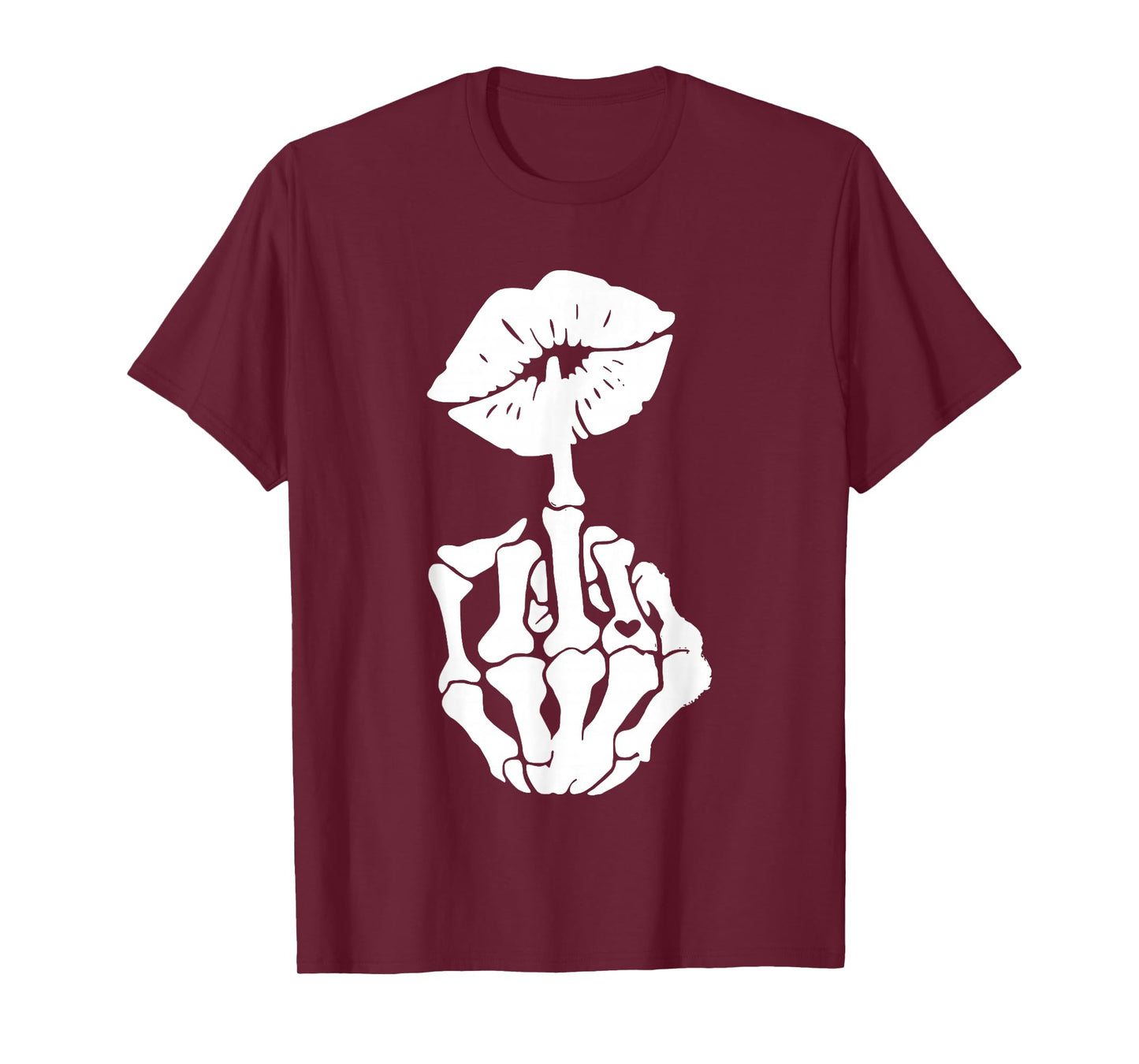 Skeleton Hand and Lips T-Shirt