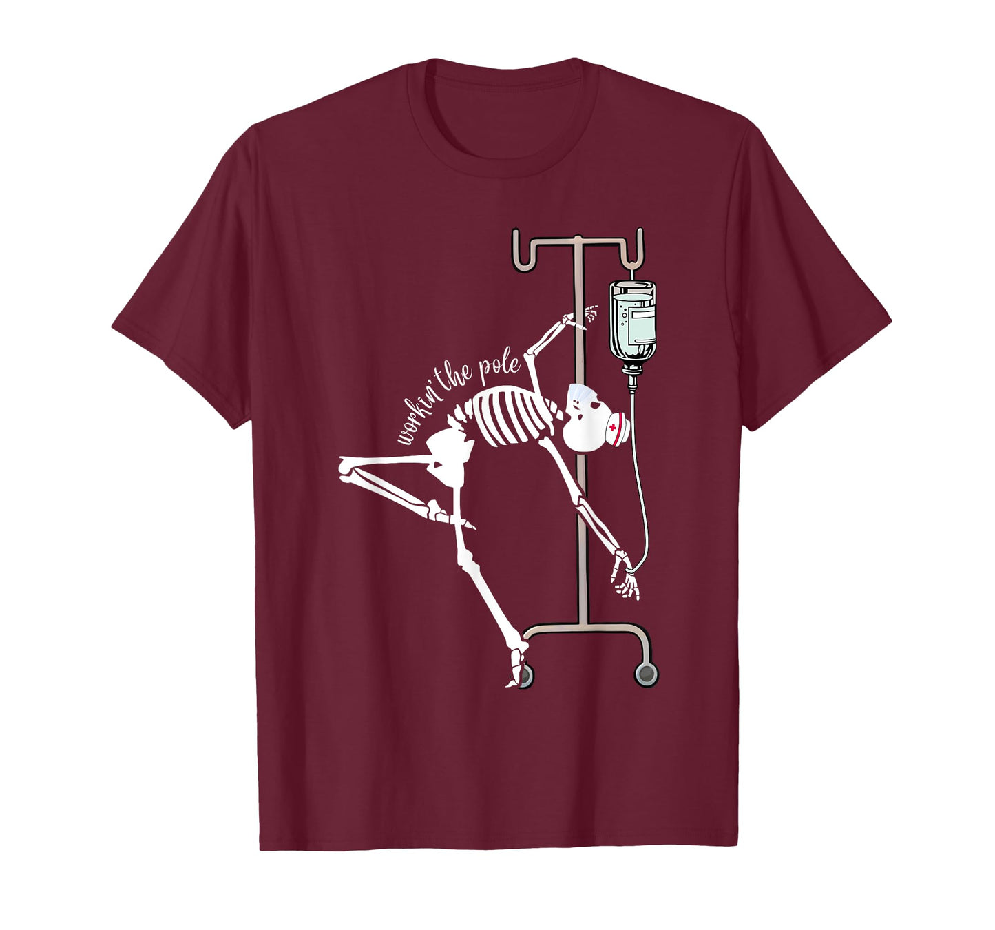 Emergency Room Nurse RN Funny ICU Skeleton Nurse T-Shirt