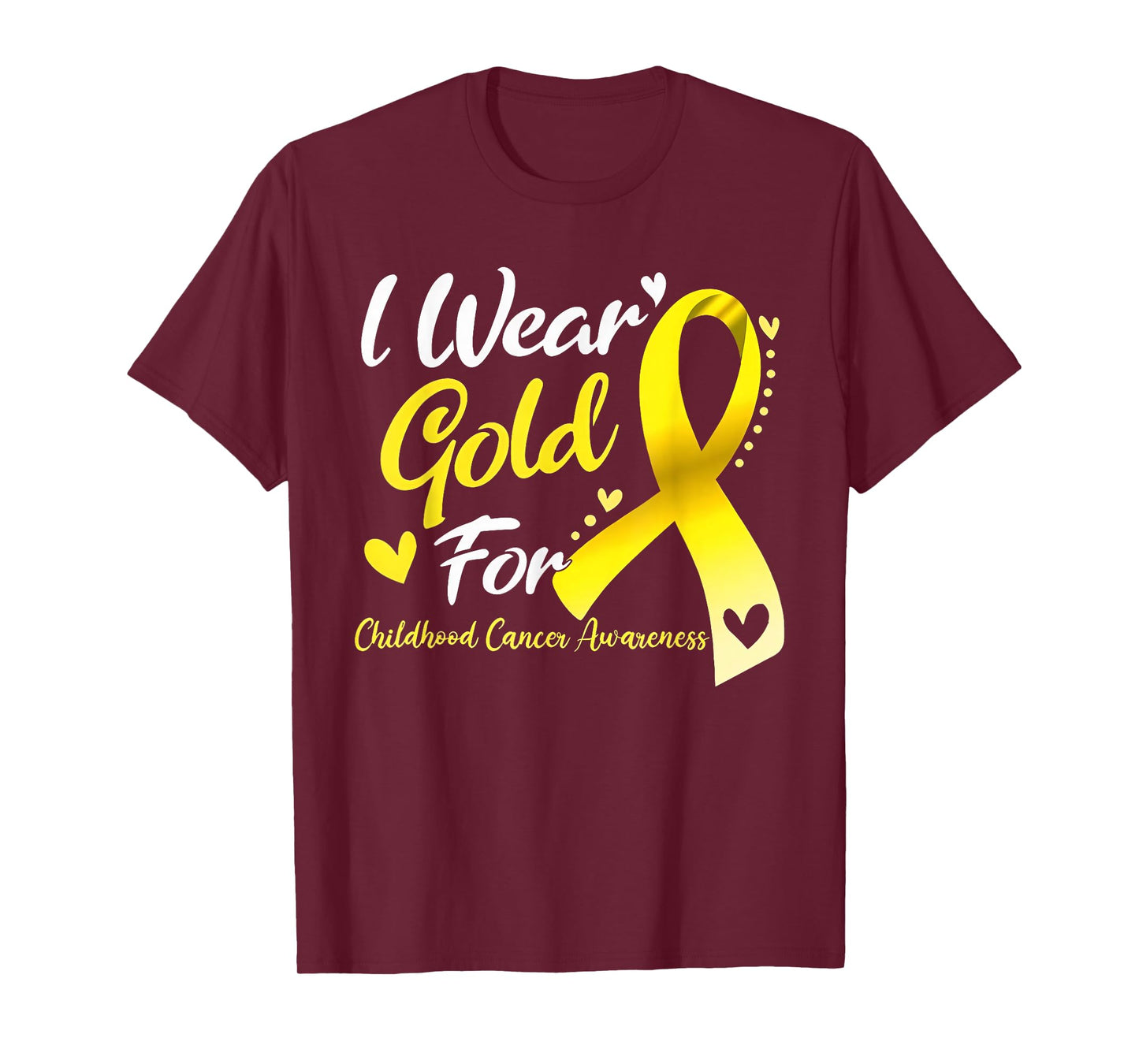 in September We Wear Gold Childhood Cancer Awareness Kids T-Shirt
