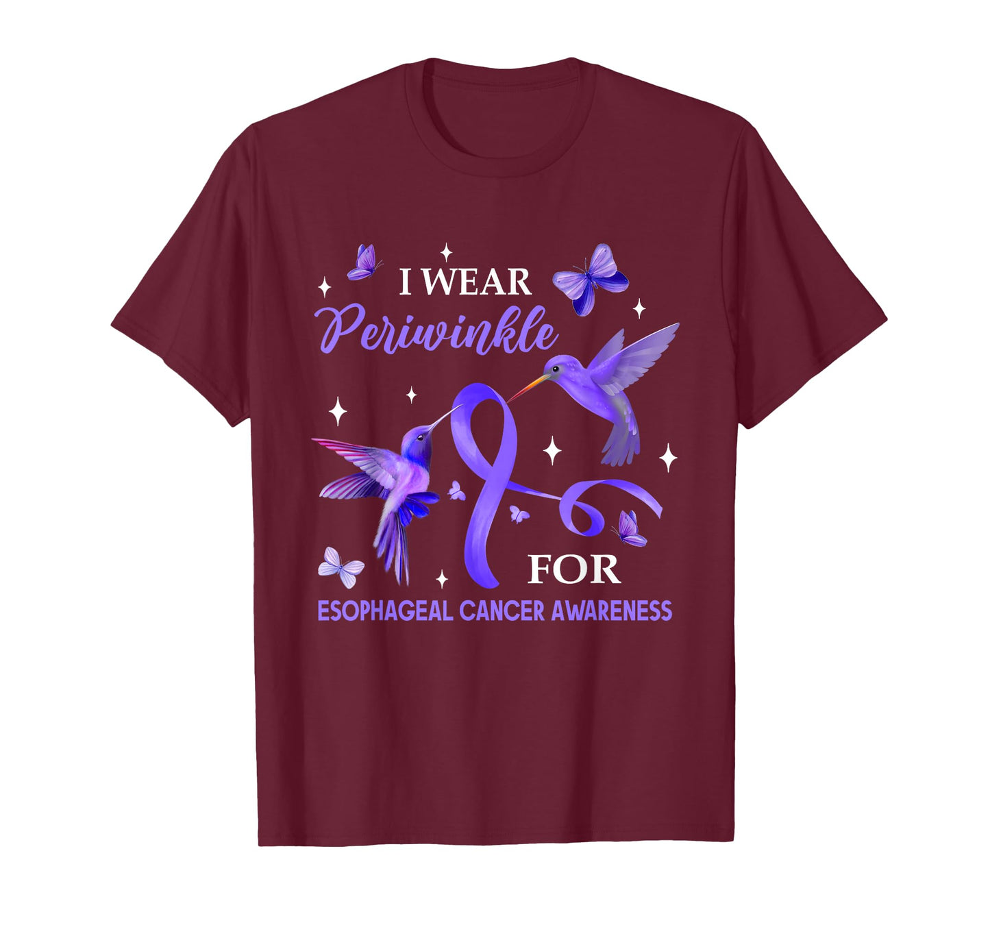 I Wear Periwinkle For Esophageal Cancer Hummingbird T-Shirt