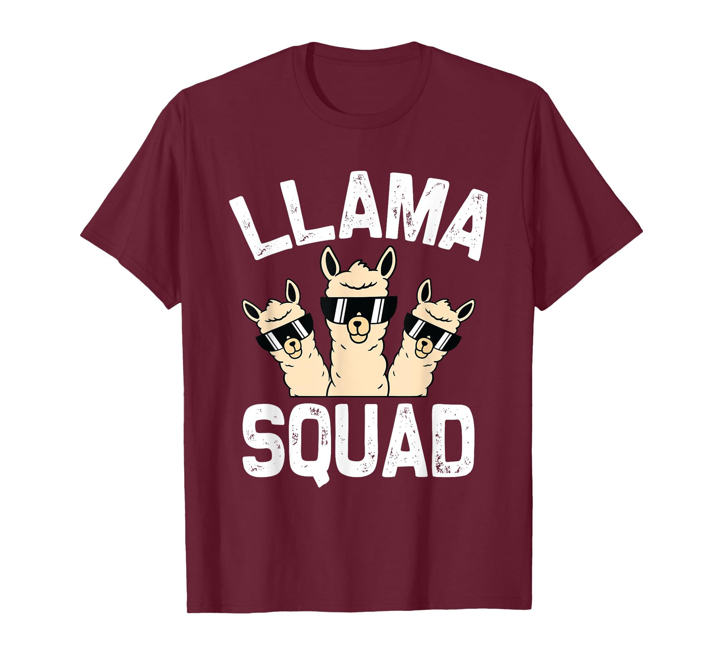 Funny Llama Design Men Women Cute Llama Alpaca Girls Boys T-Shirt