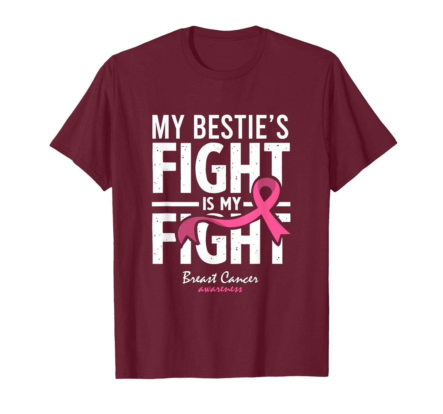 Pink Breast Cancer Bestie Survivor Support Friend T-Shirt