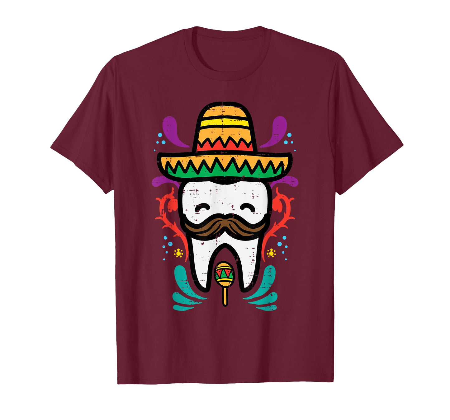 Mexican Tooth Funny Cinco De Mayo Dentist Dental Assistant T-Shirt
