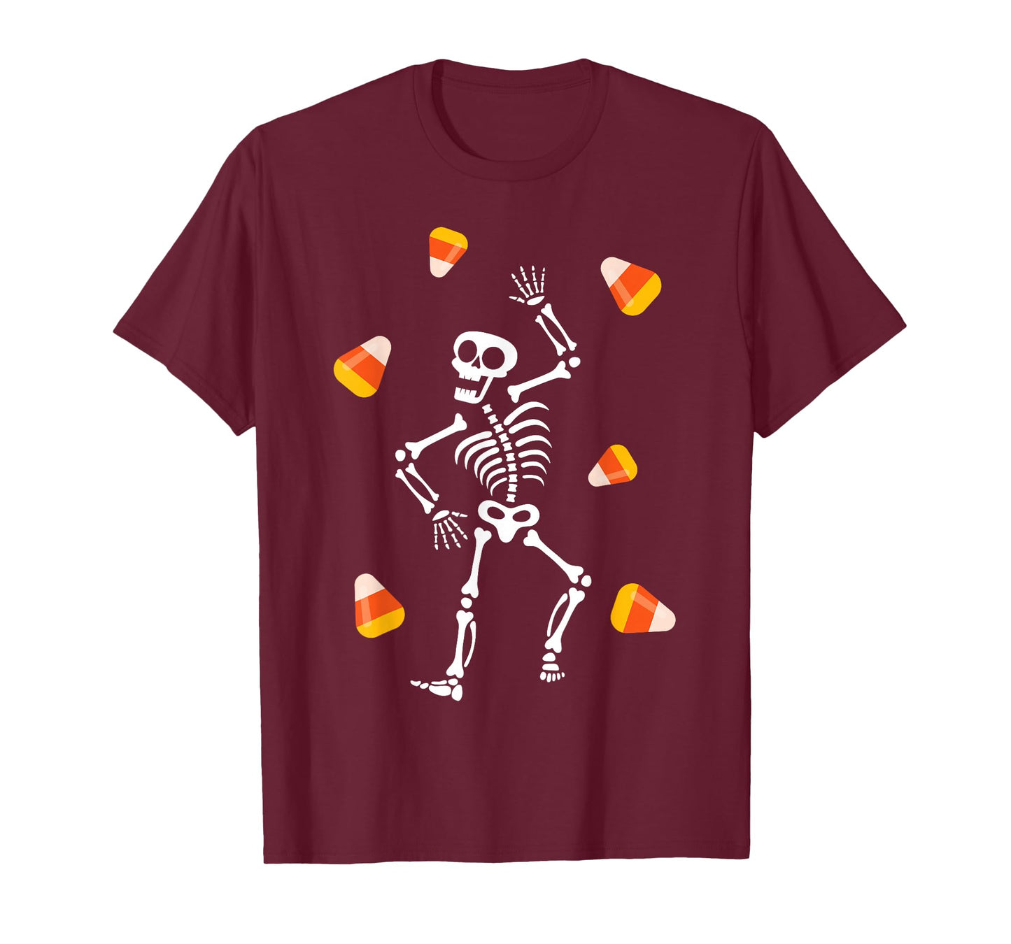 Funny Halloween Costume Candy Corn Skull Skeleton Spooky Kid T-Shirt