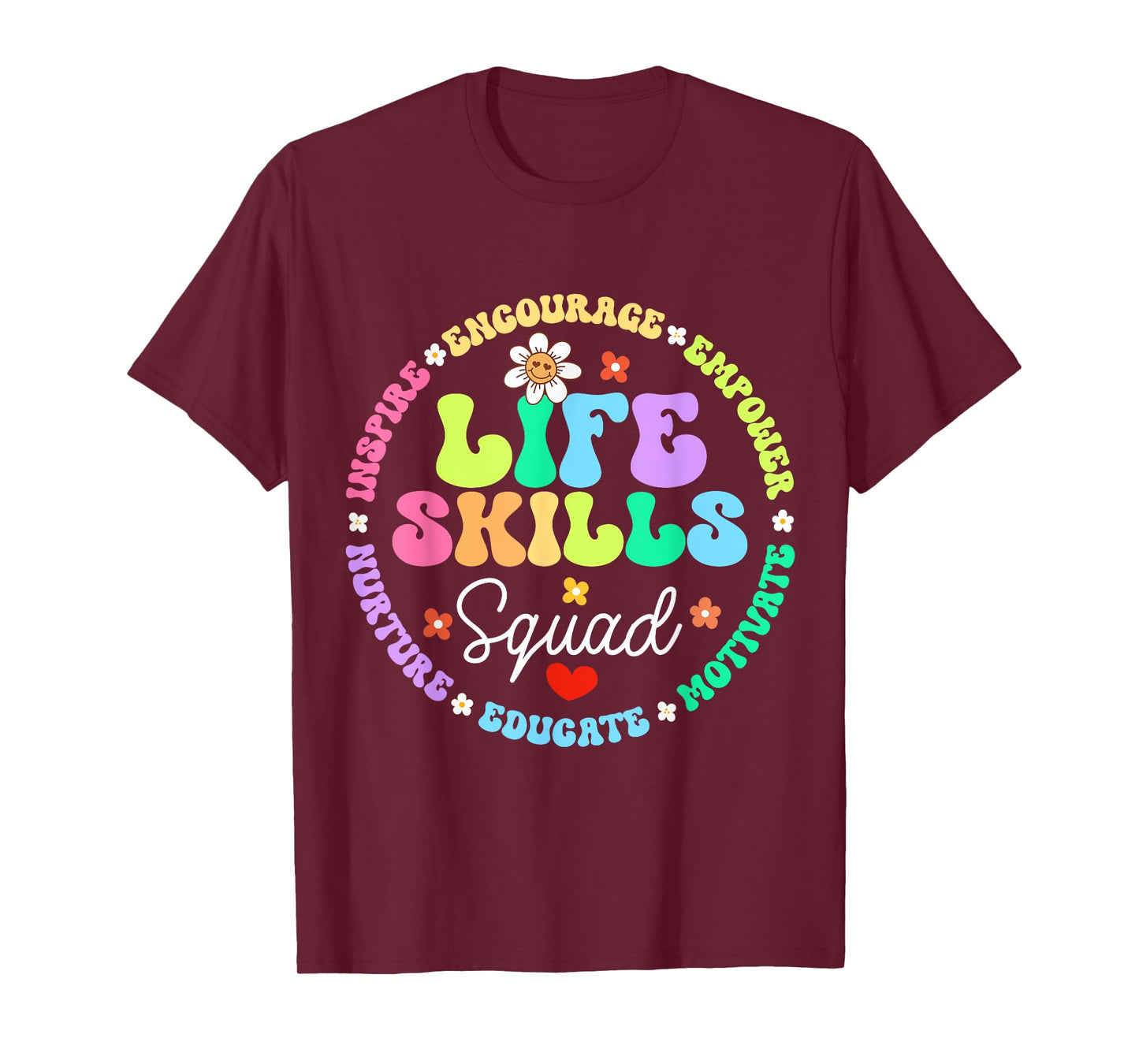 Groovy Life Skills Squad Teacher Special Ed SPED Team Crew T-Shirt