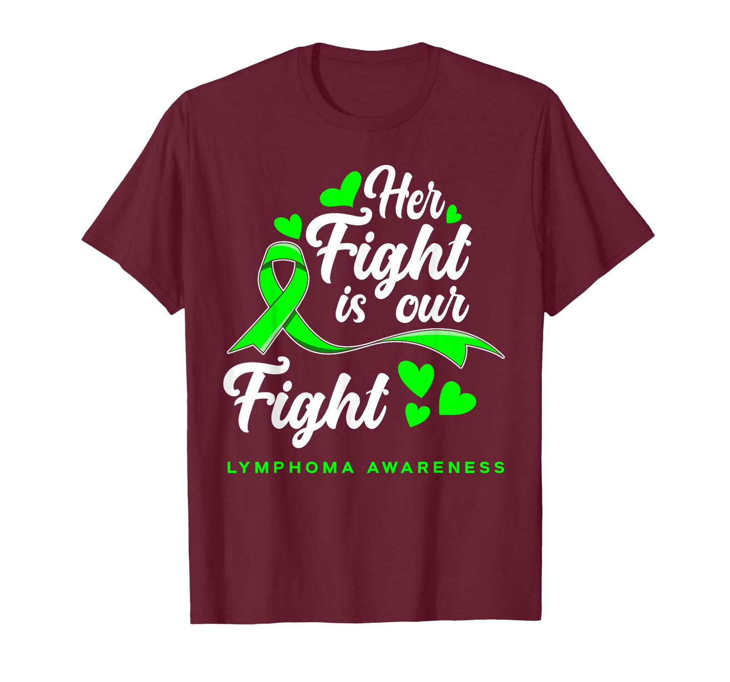 Her Fight Is Our Fight Non-Hodgkin Lymphoma Awareness T-Shirt