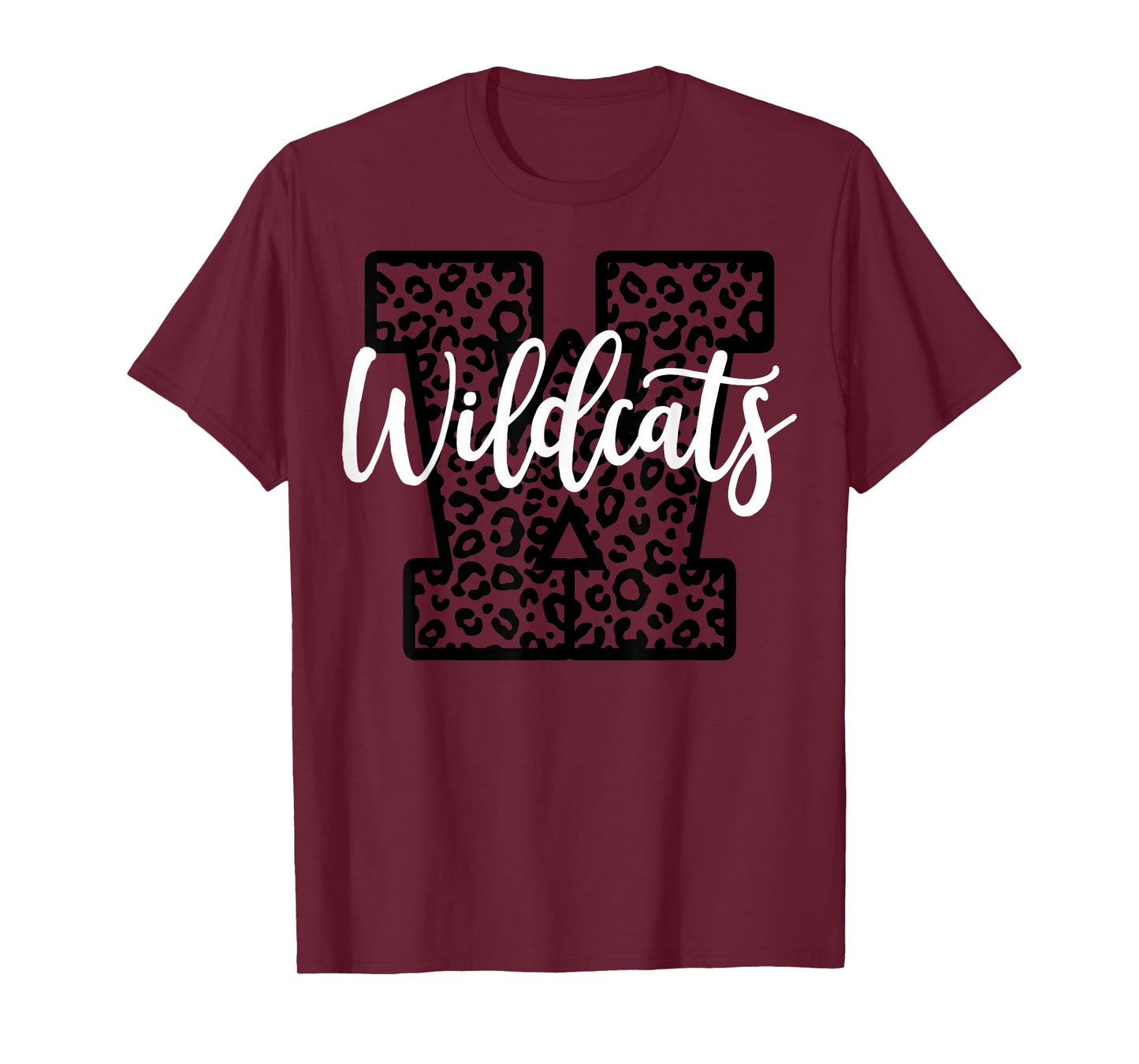 Wildcats School Spirit Mascot Leopard Cheer Fan Game Day T-Shirt