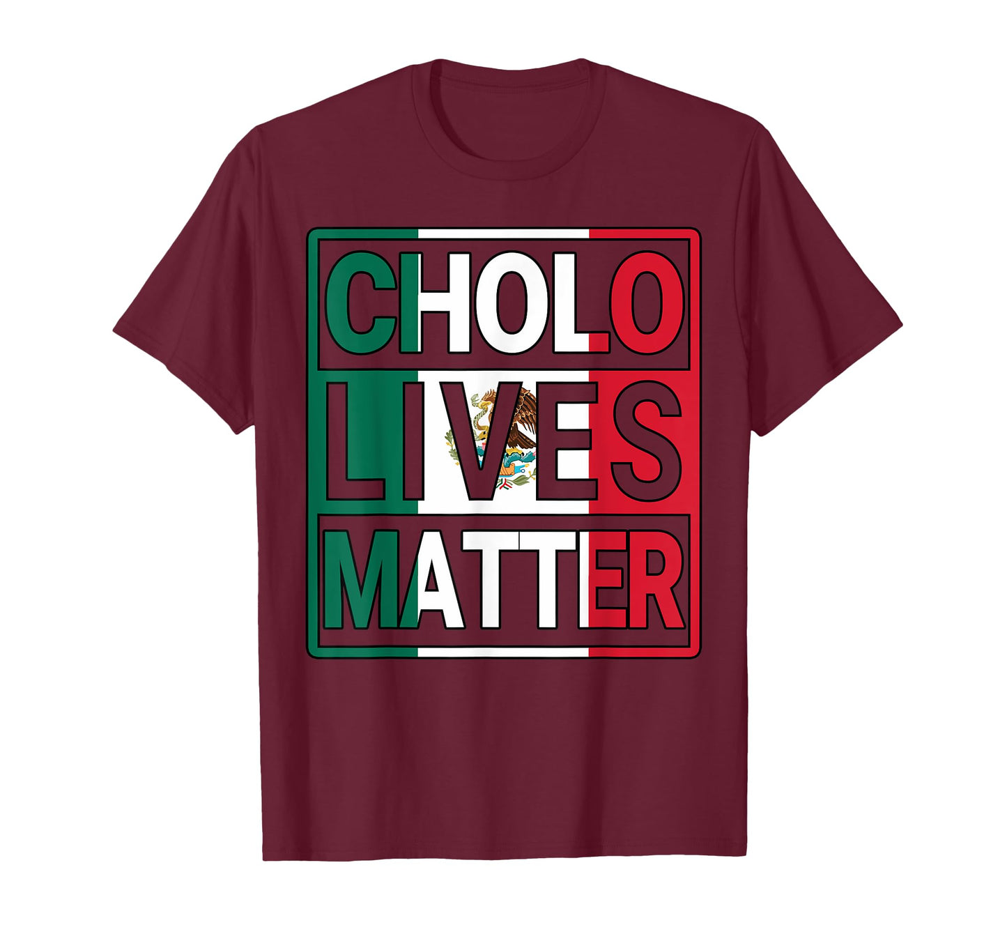 Mexican Flag Cholo Lives Matter Mexico Hispanic Heritage T-Shirt