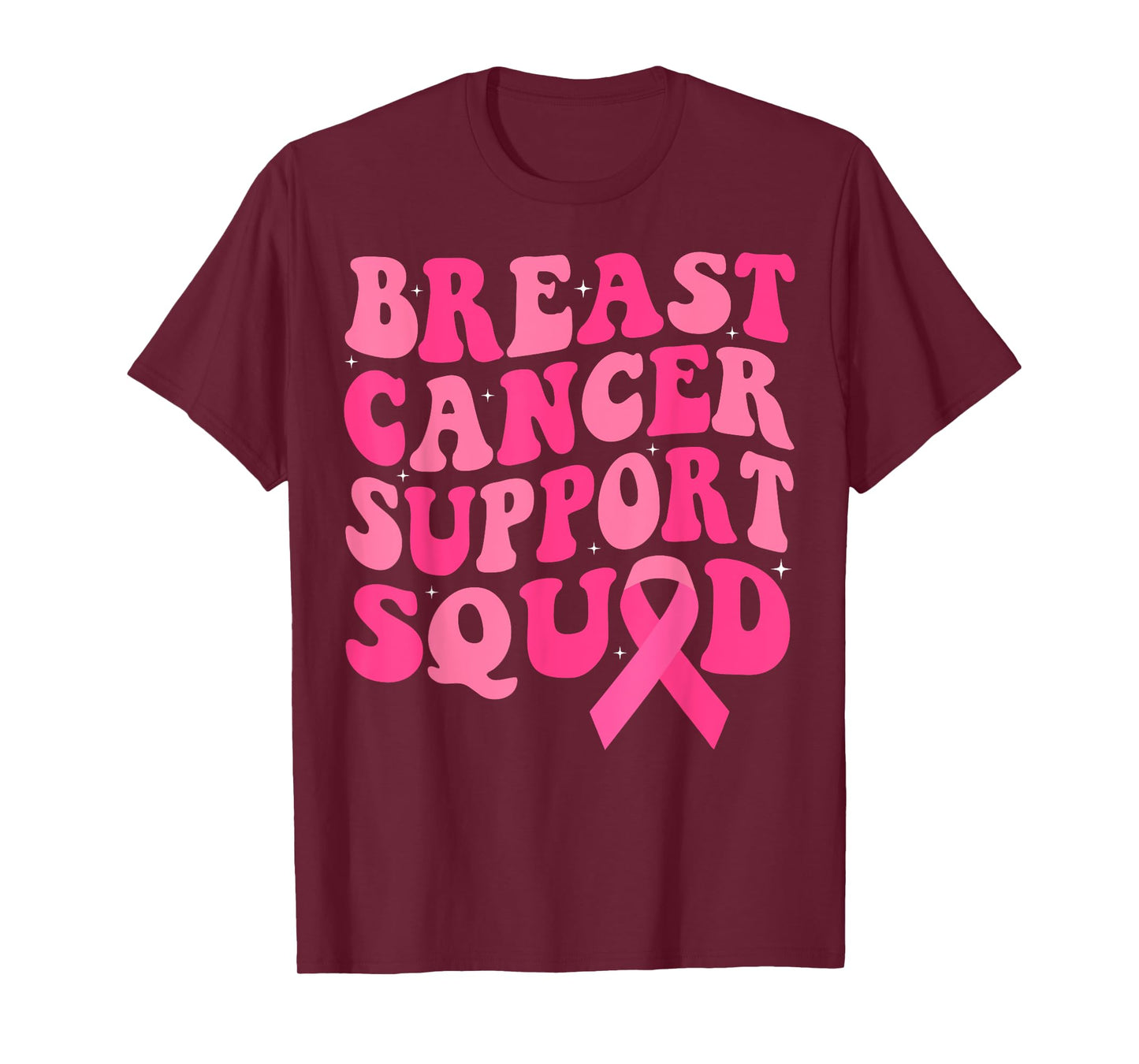 Support Squad Breast Cancer Awareness Pink Ribbon T-Shirt