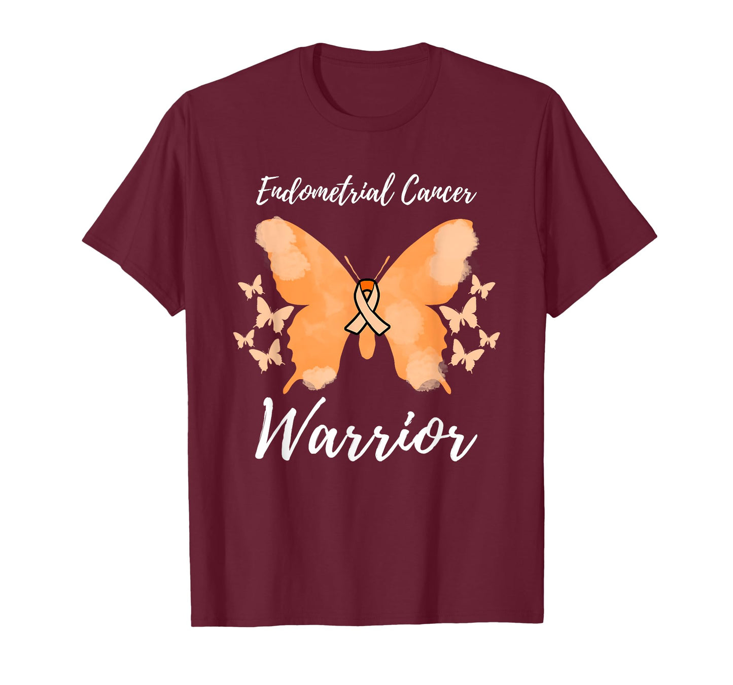 Warrior Endometrial Cancer Awareness Uterine Cancer T-Shirt