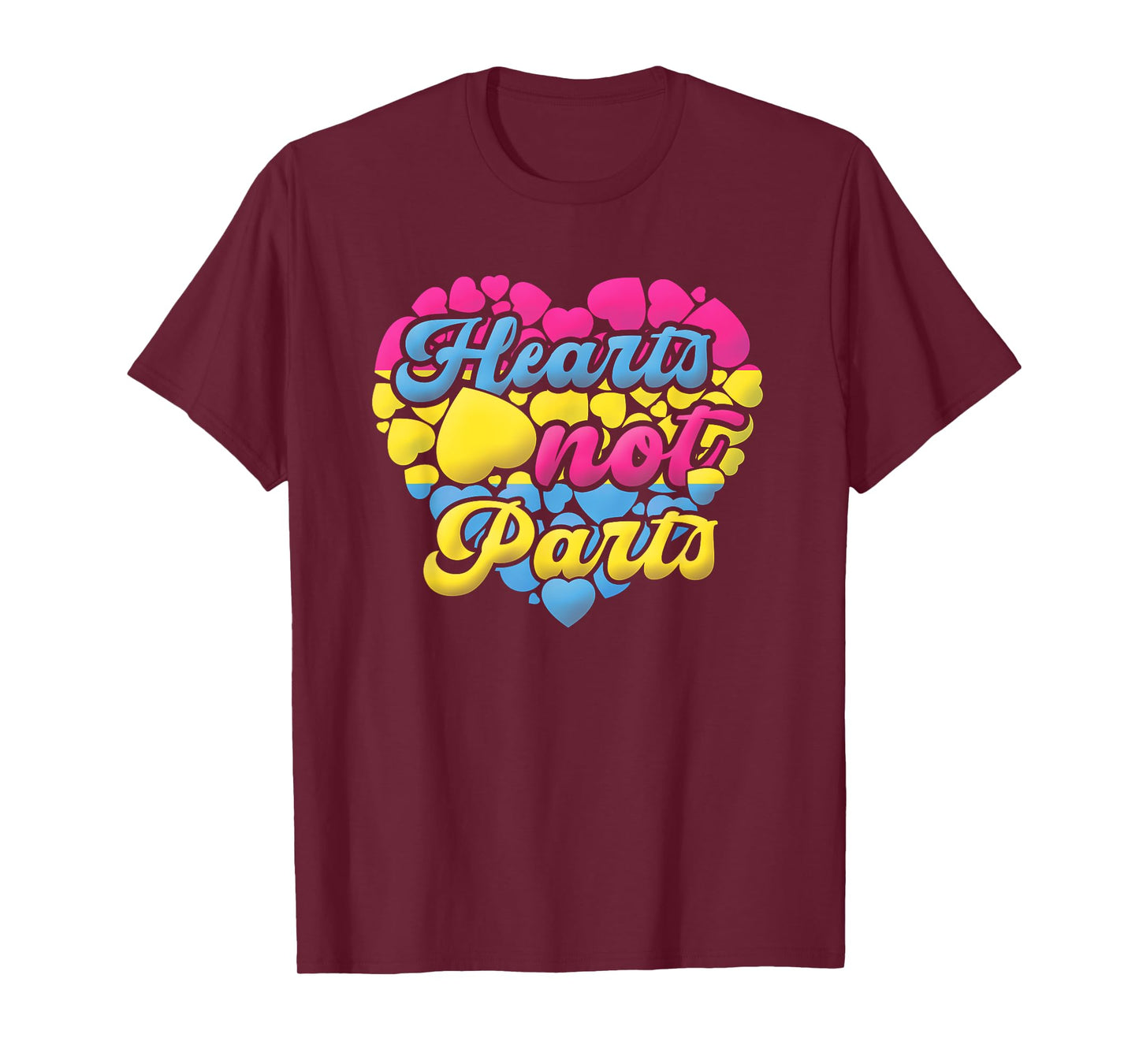 Pansexual Pride Heart Not Parts LGBT T-Shirt