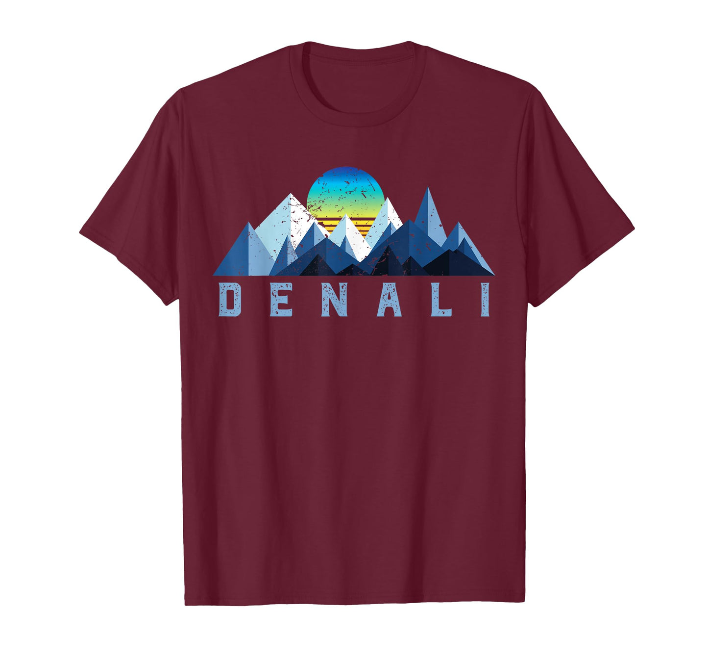 Vintage Denali Retro National Park Geometric T-Shirt