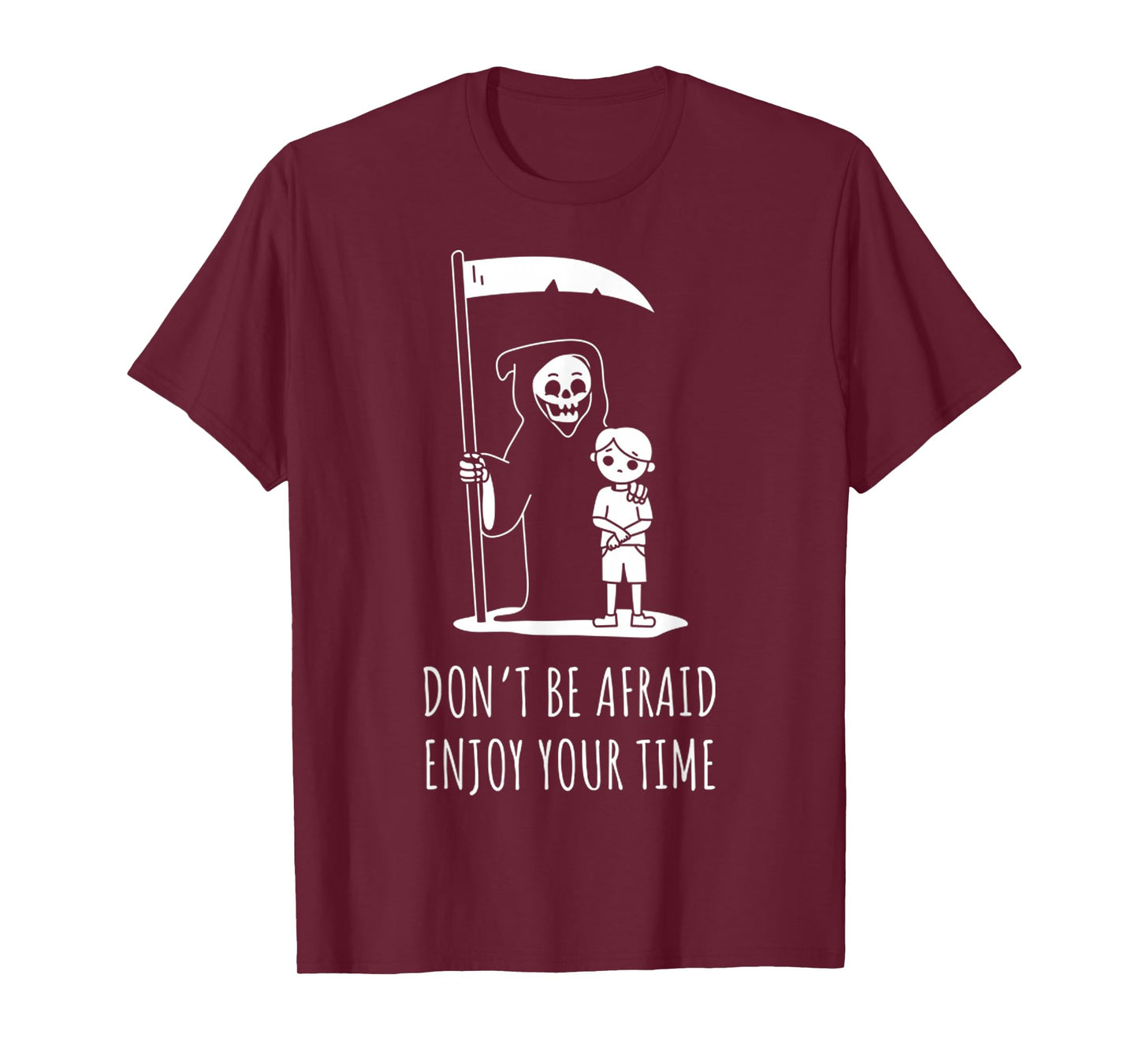 Grim Reaper Advice Funny Skeleton Halloween Spooky Horror T-Shirt