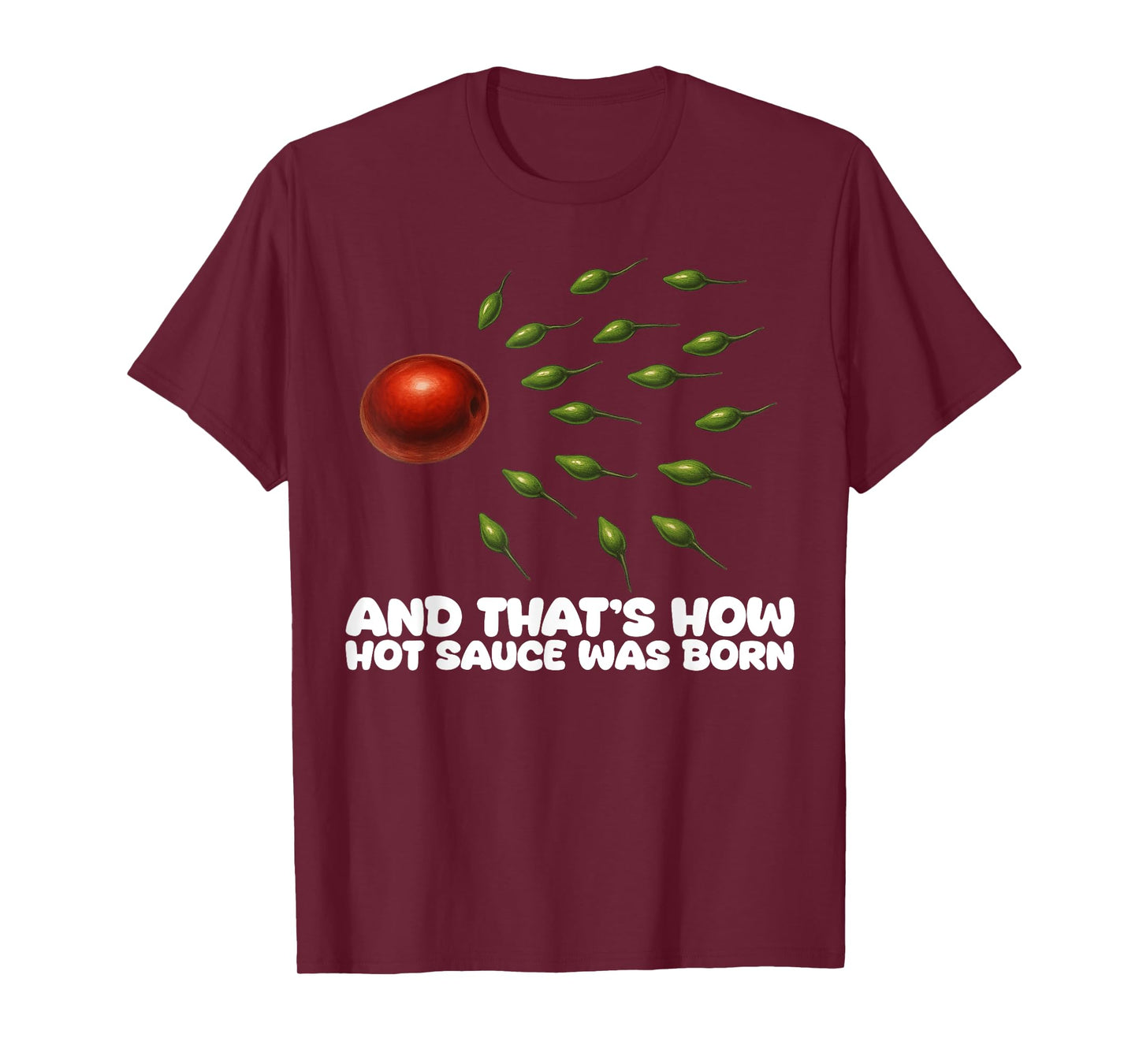 Guac How It was Born Avocado Salsa Spicy Humor T-Shirt