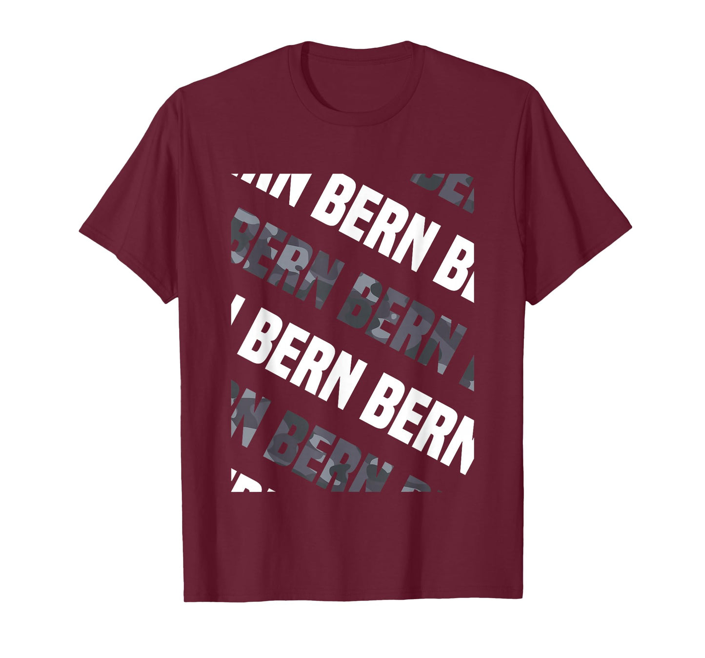 Bern Camo Pattern Grey Camouflage T-Shirt