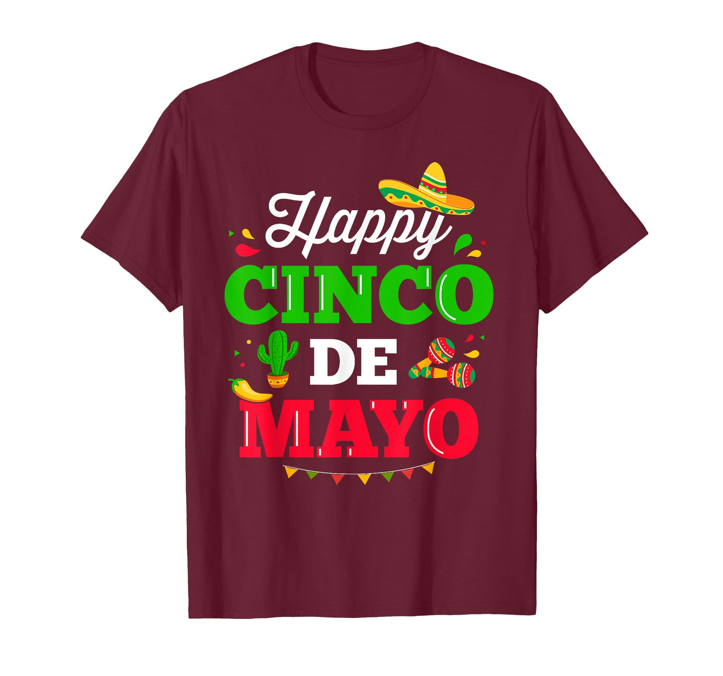 Happy Cinco de Mayo for mexican fiesta costume T-Shirt