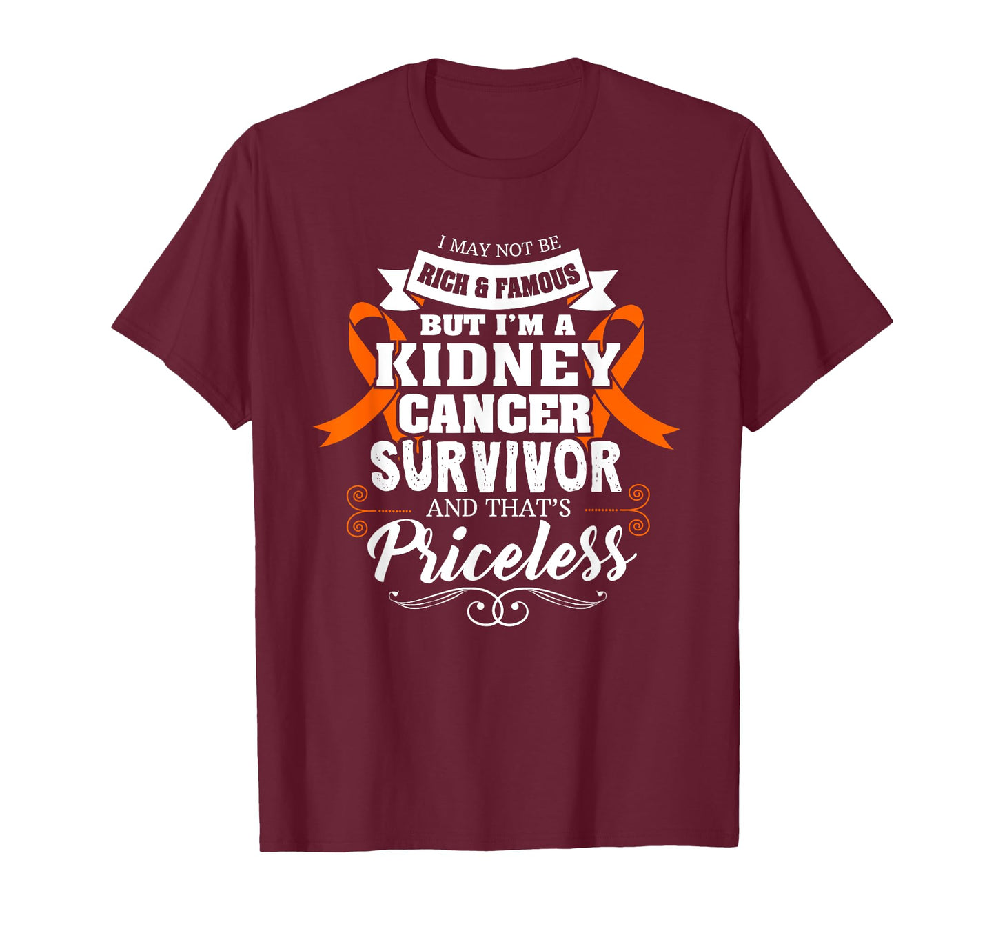Survivor Priceless Kidney Cancer Awareness Ribbon Gifts T-Shirt