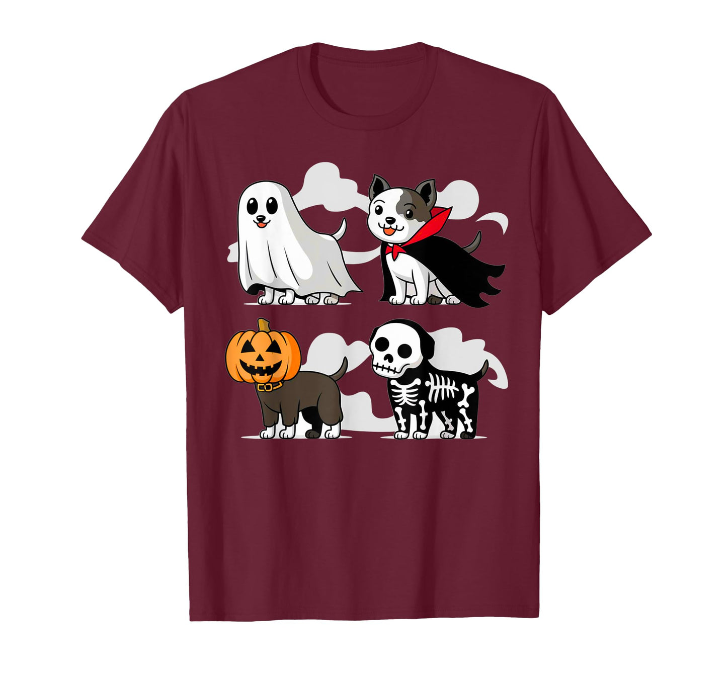 Funny Dog Lovers Halloween Costume Spooky Puppy Ghost Kids T-Shirt