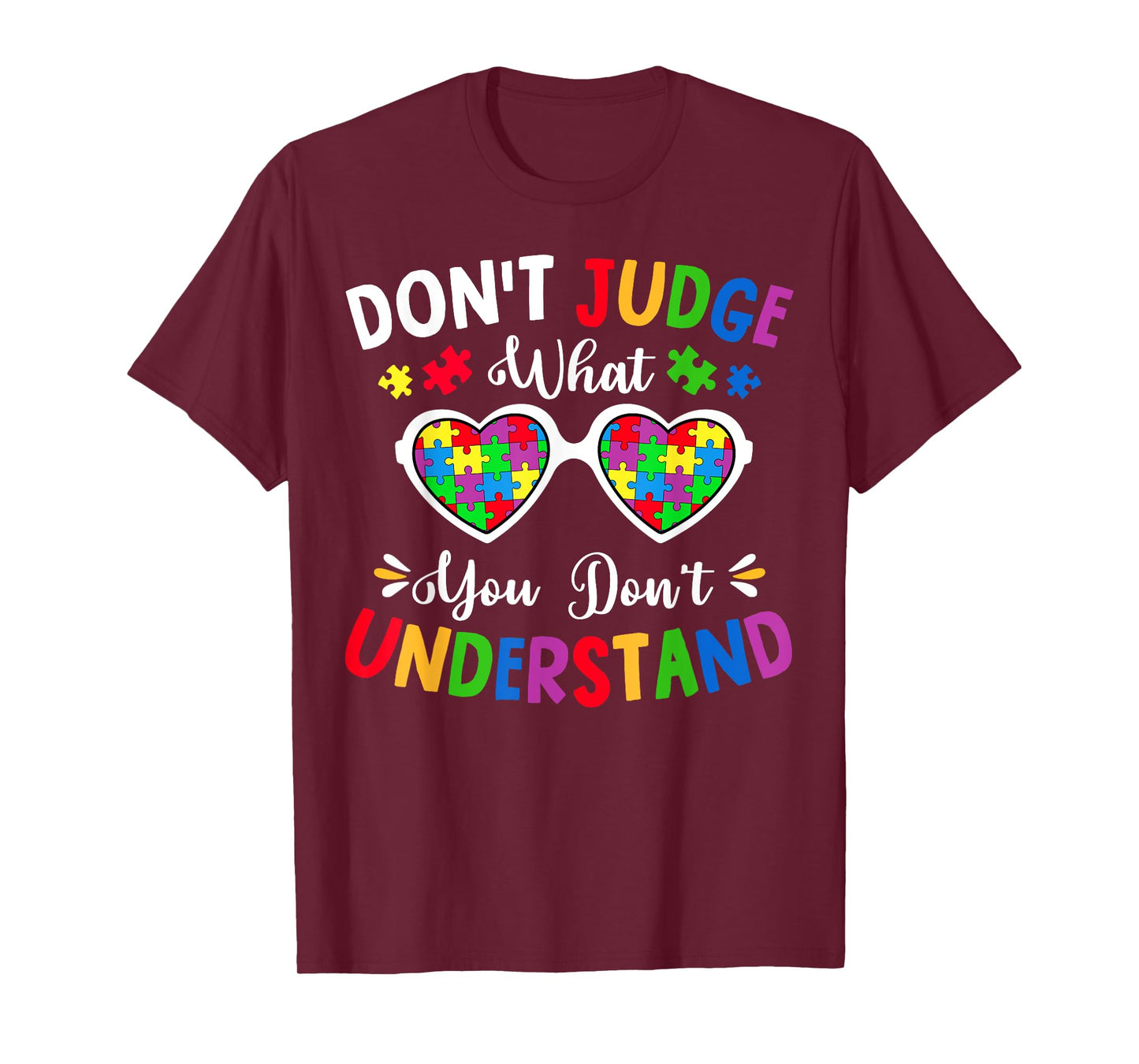 Don't Judge What You Don't Understand Kids Autism Awareness T-Shirt