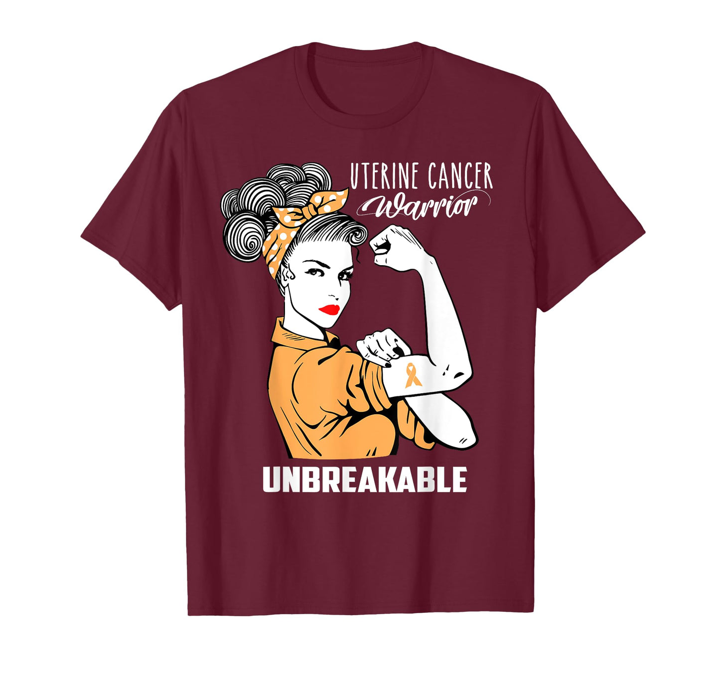Uterine Cancer Warrior Unbreakable Shirt Awareness Gift T-Shirt