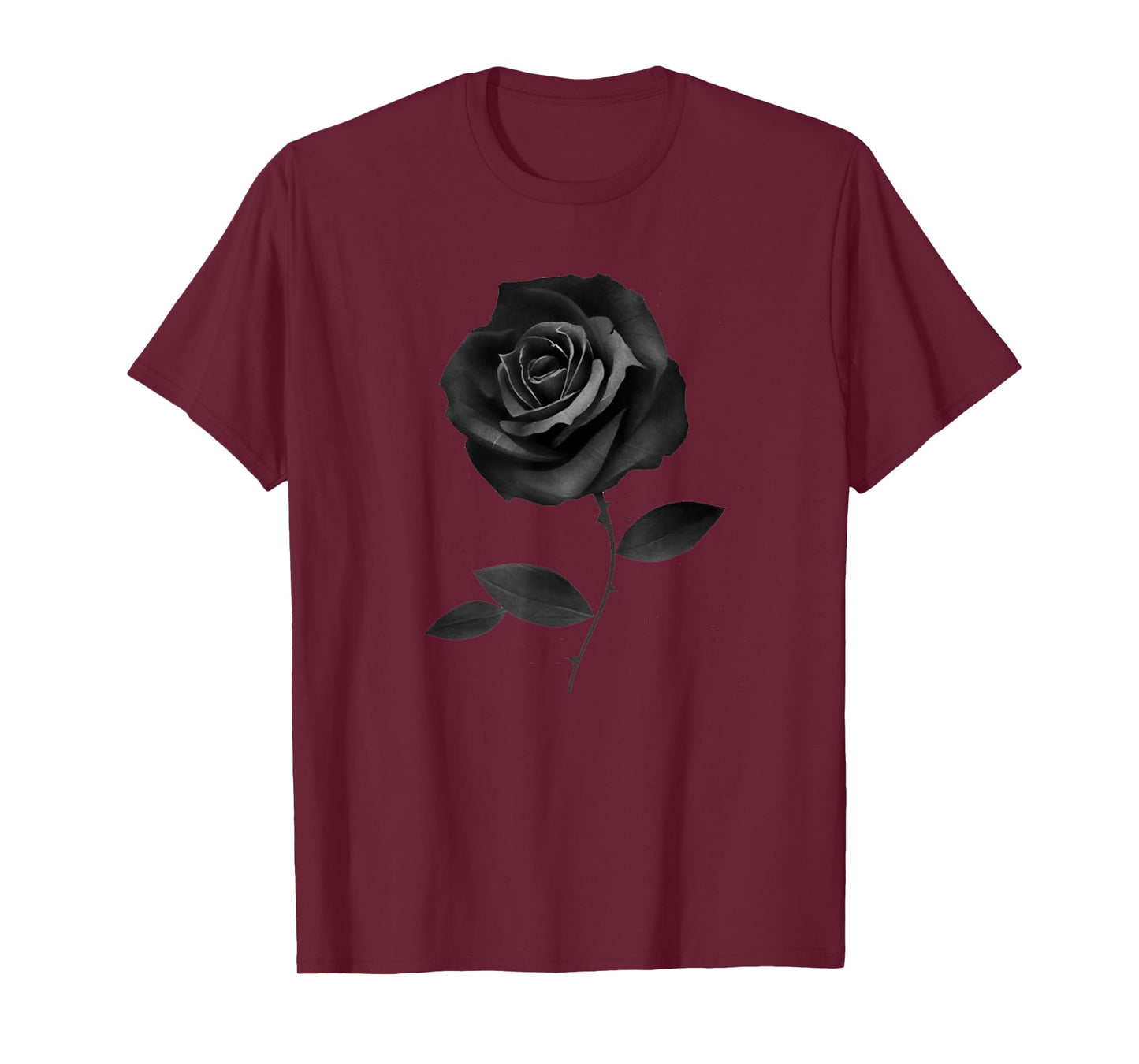 Beautiful Black Rose Flower T-Shirt T-Shirt