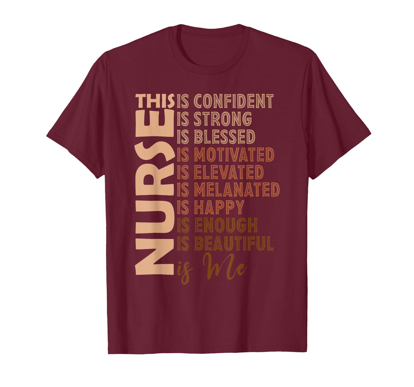 Black Nurse Black History Nurse Melanin Afro Woman Nursing T-Shirt