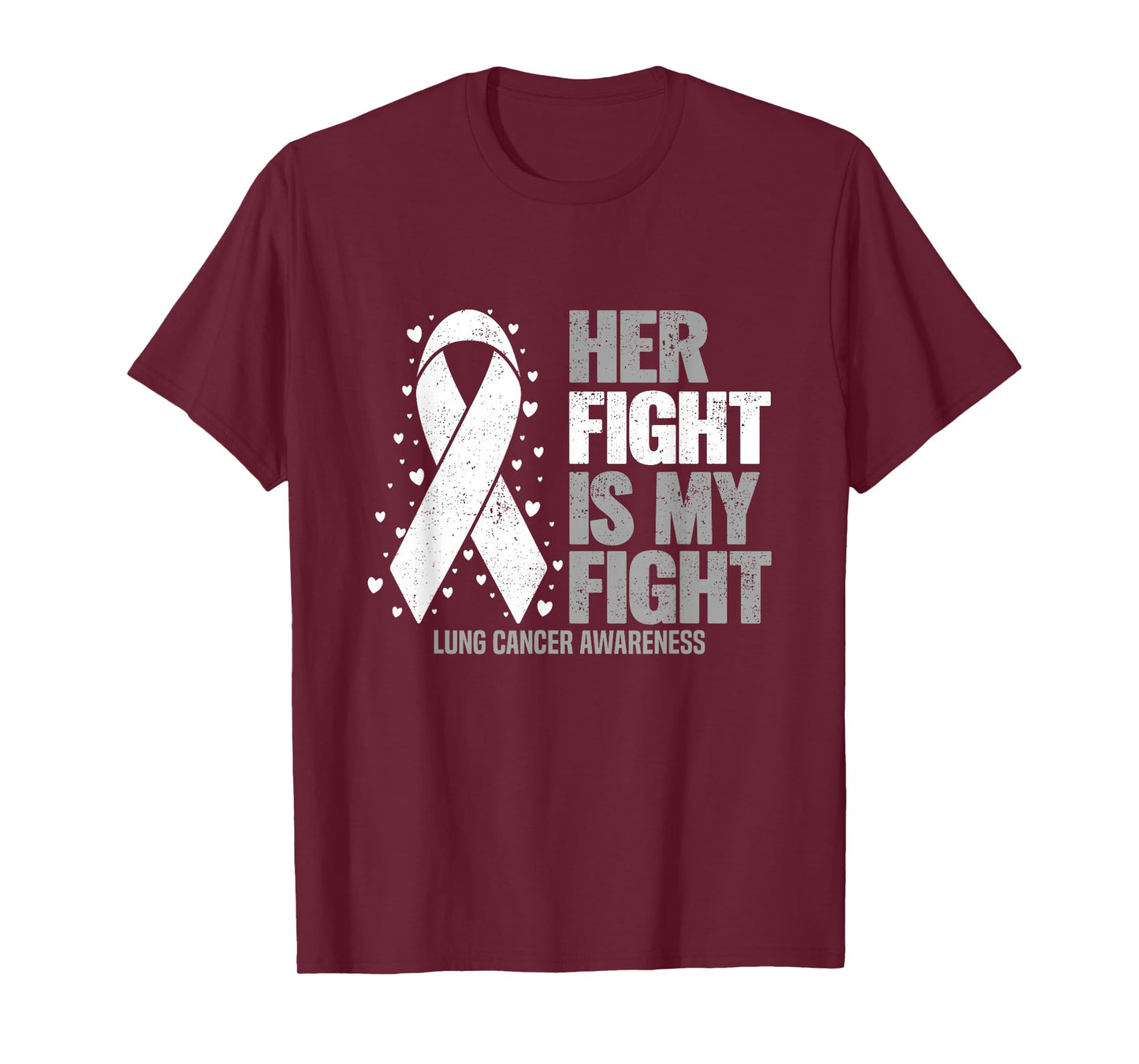 Lung Cancer Her Fight is my Fight Lung Cancer Awareness T-Shirt