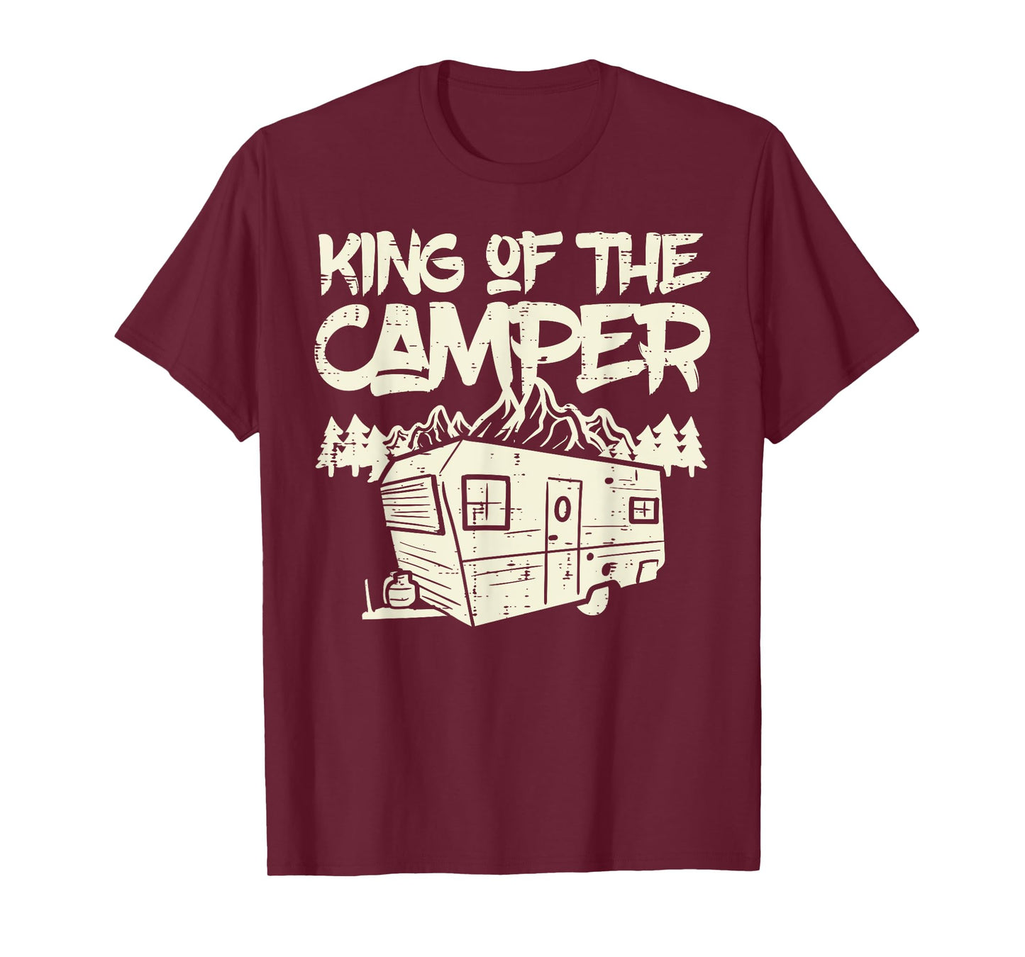 King Of The Camper Camping Family Matching Men Dad Grandpa T-Shirt