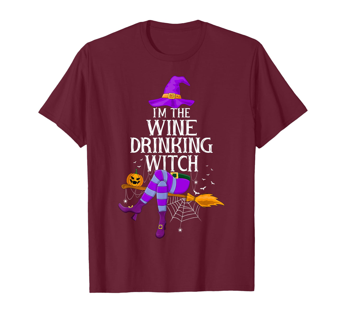 Matching Family Costume The Wine Drinking Witch Halloween T-Shirt