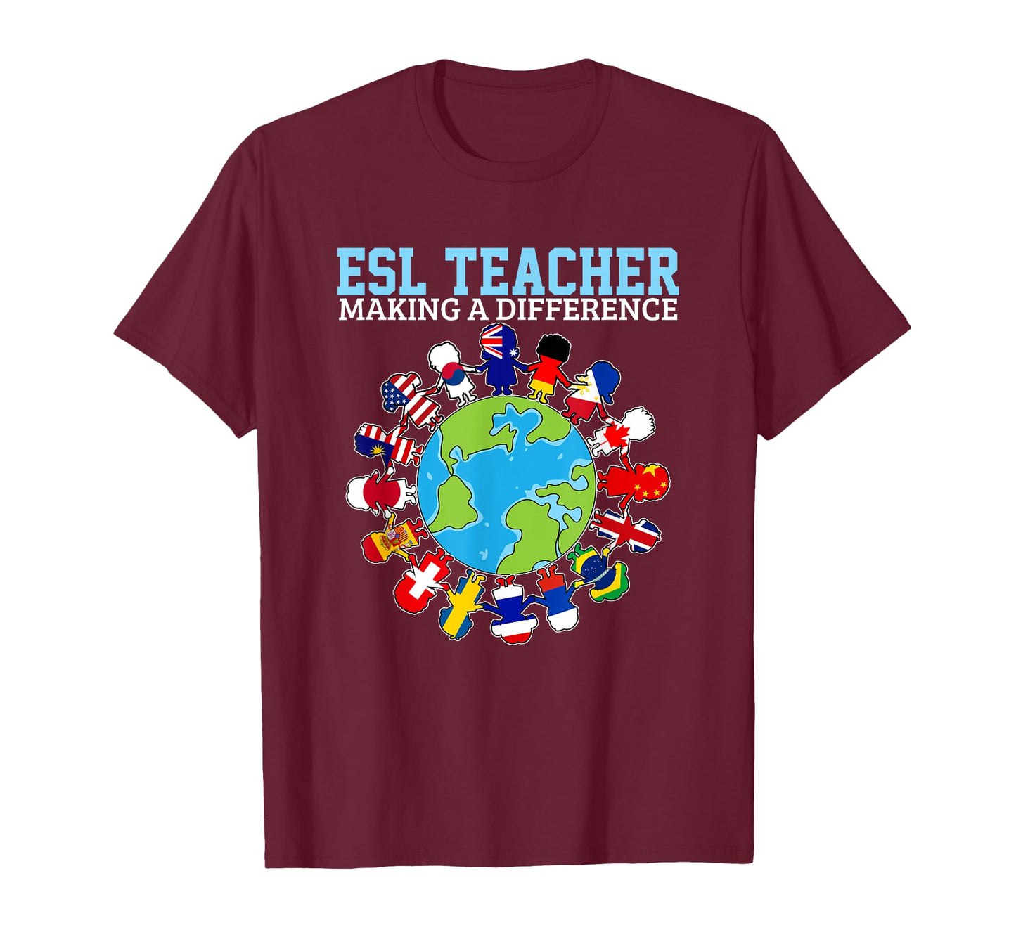 ESL Teachers Making A Difference For Virtual Teacher Tutor T-Shirt for Men Women