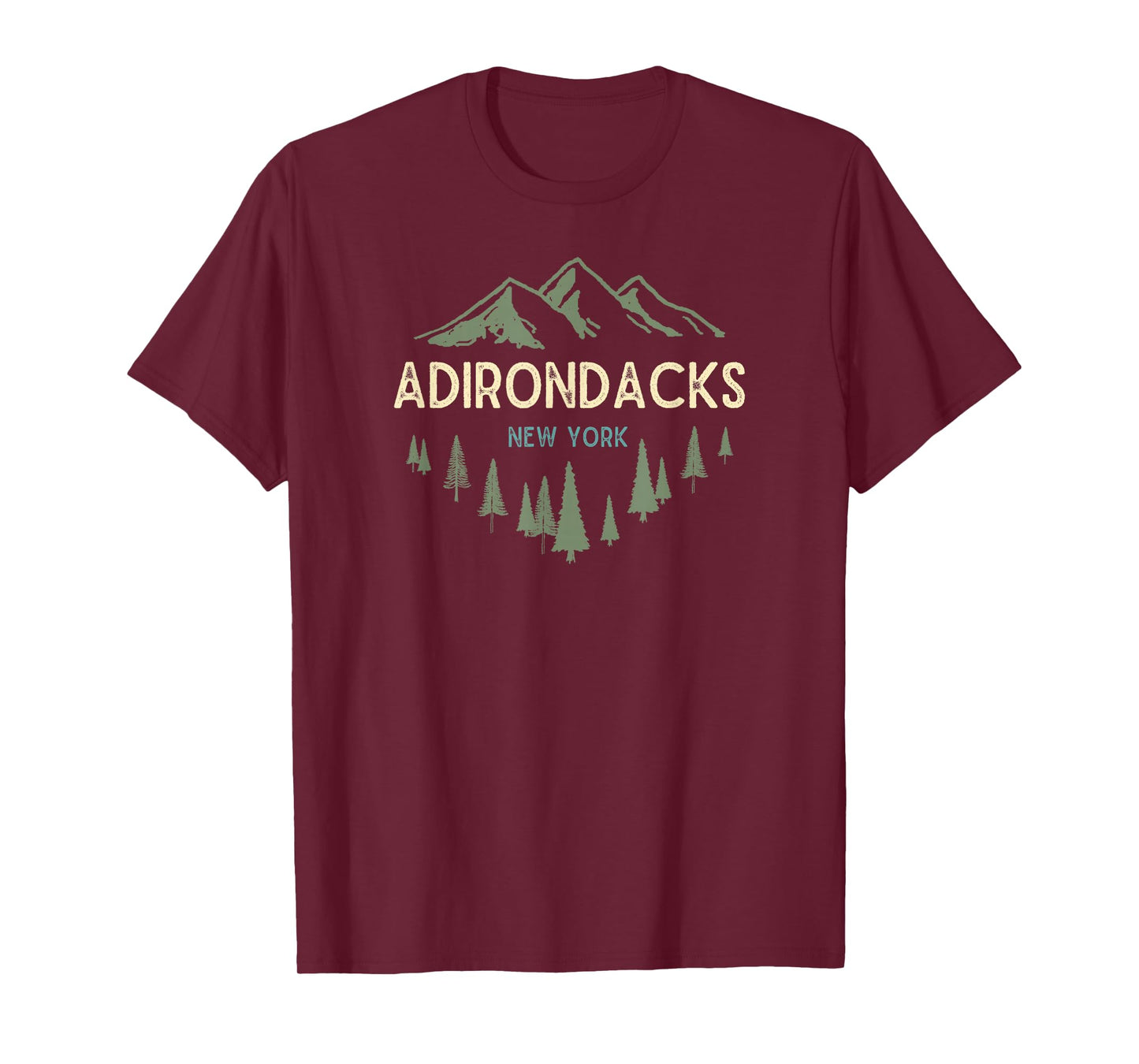 Adirondack Mountains Shirts & Gifts Adirondacks New York Vintage Retro T-Shirt