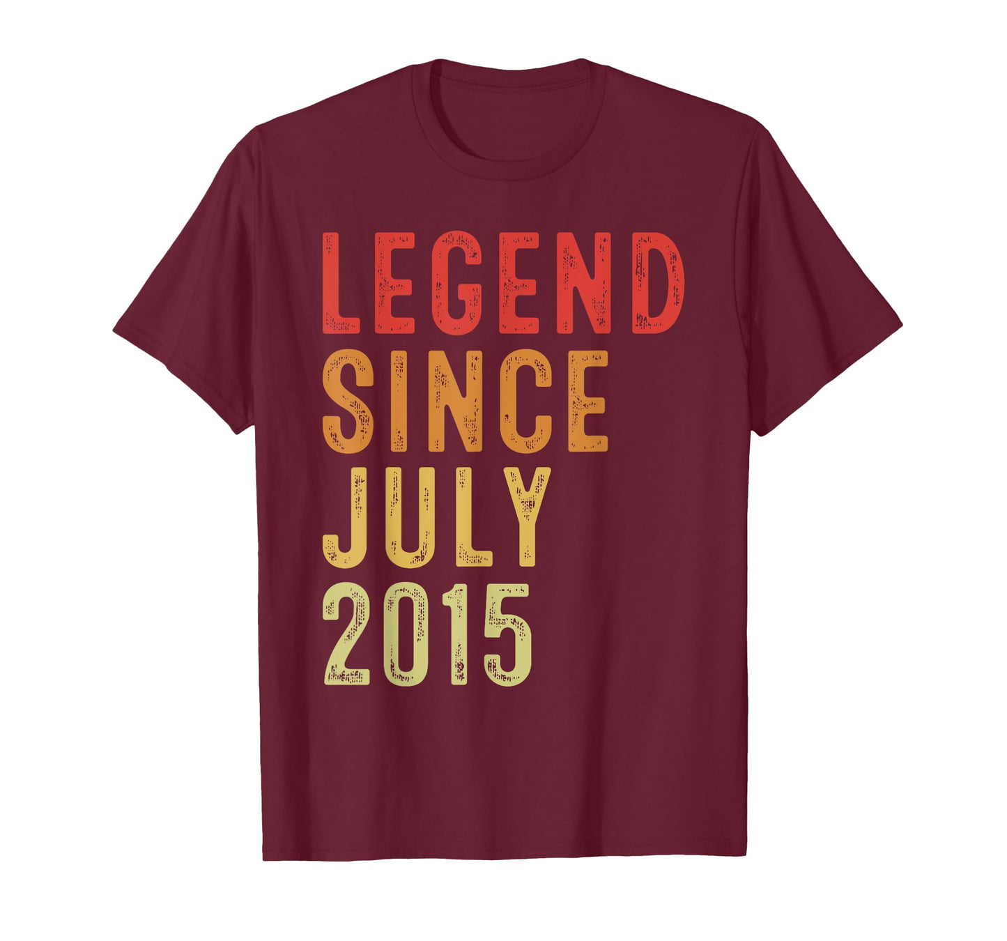 Legend Since July 2015 Vintage 2015 Birth Of Birthday Gifts T-Shirt