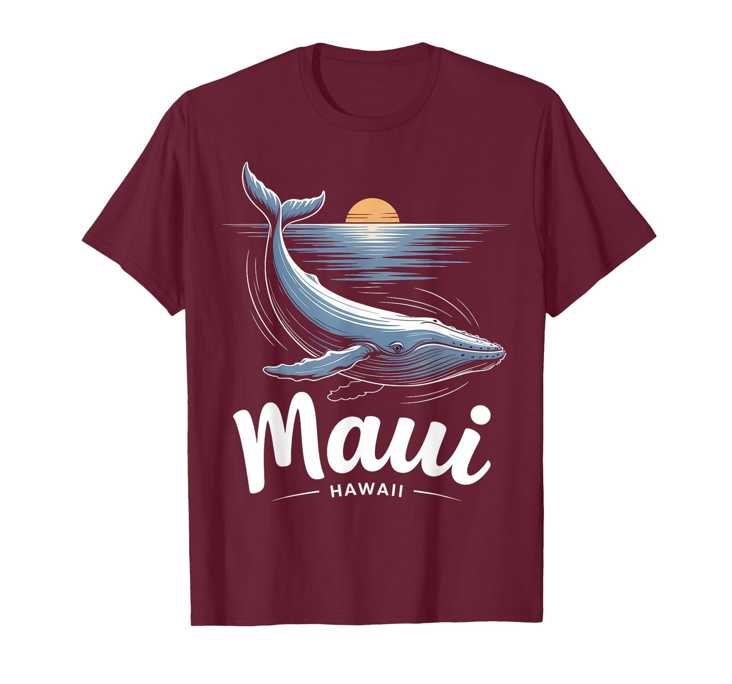 Maui Hawaii Humpback Whale Watching Souvenir Black T-Shirt