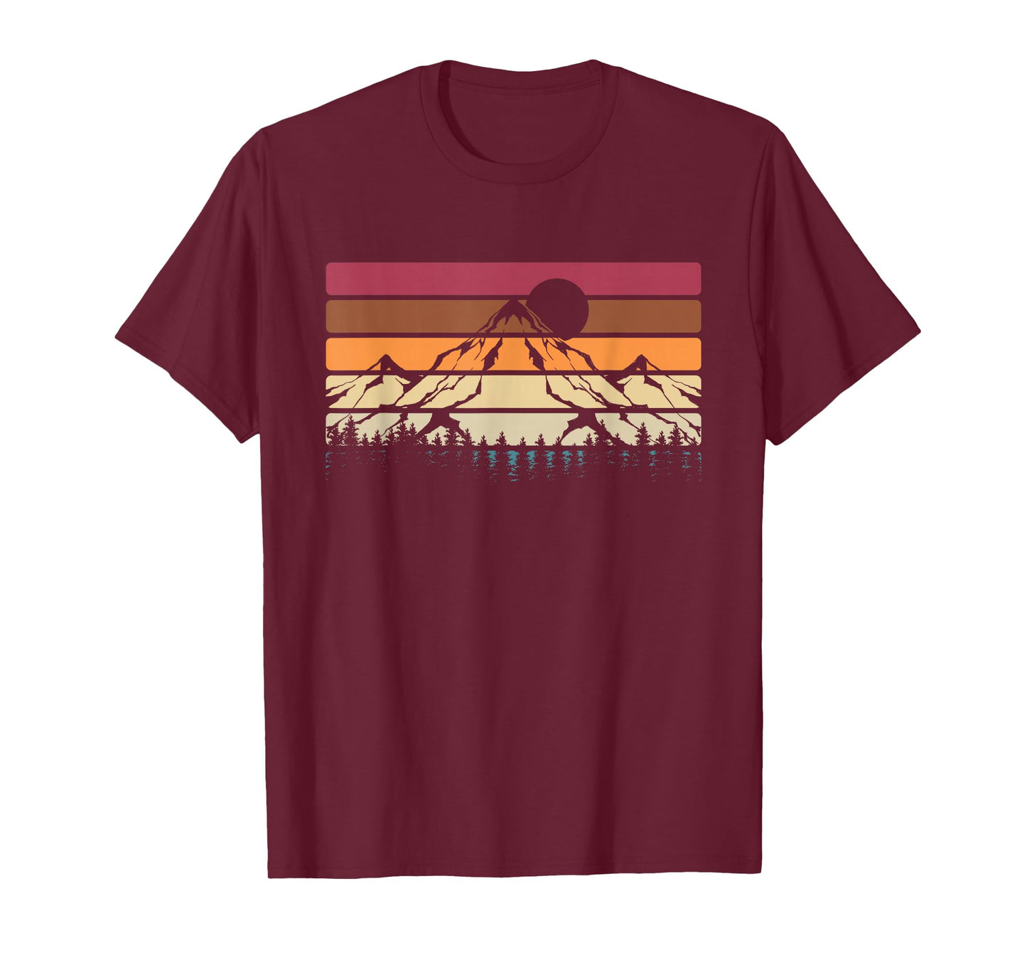Mountaineers Nature Lovers Forest Retro Hiking T-Shirt
