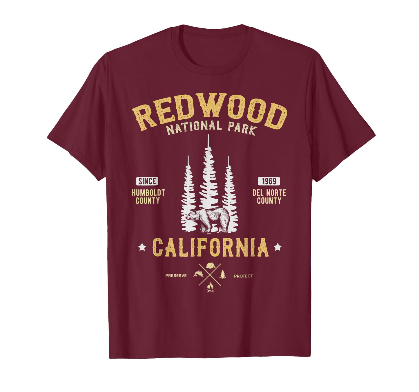 Redwood National Park Shirt, Redwood Forest US Nationalpark T-Shirt