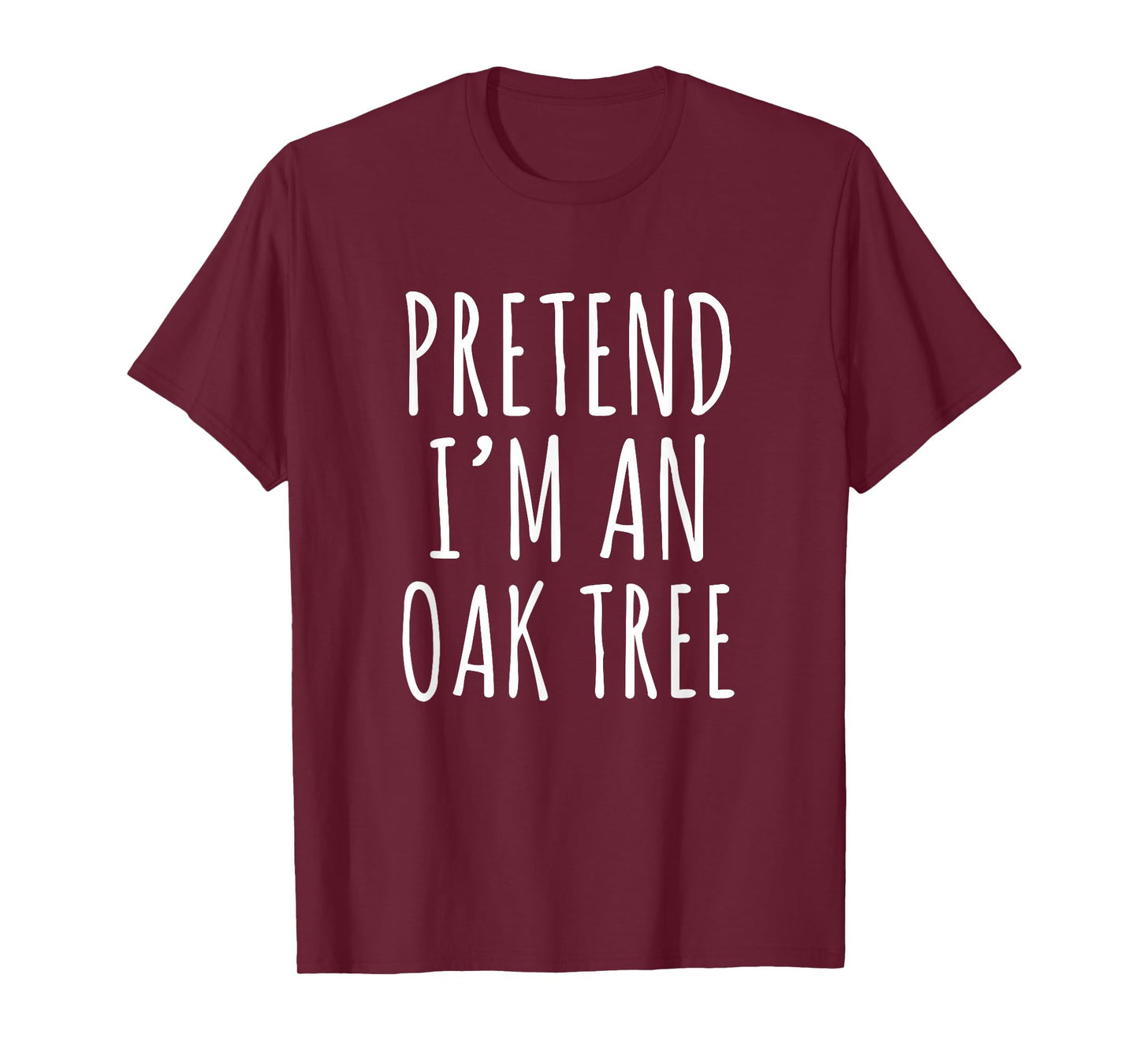 Lazy Halloween Costume Pretend I'm An Oak Tree Simple T-Shirt