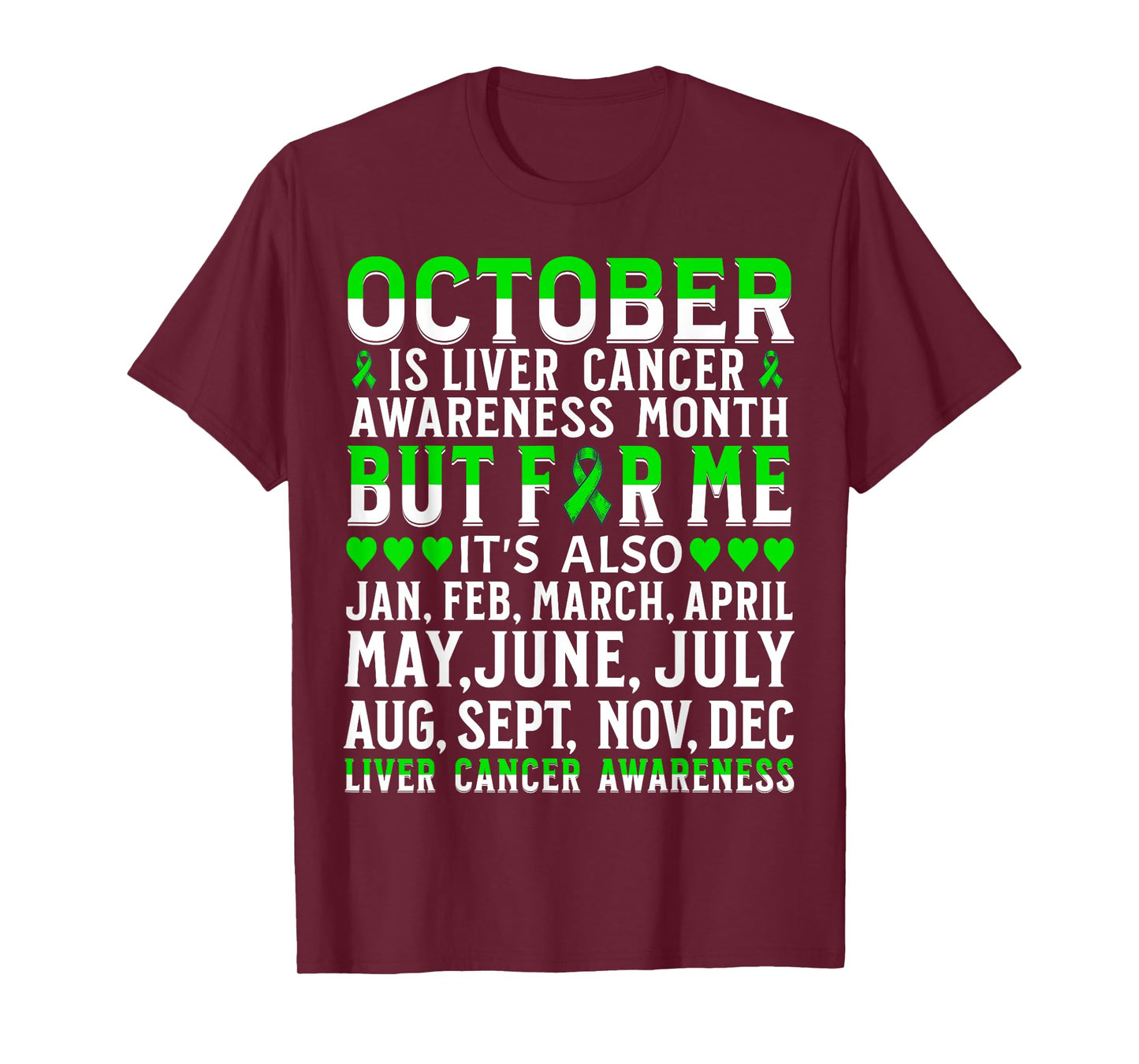 Liver Cancer Awareness Month Products Support Liver Cancer T-Shirt