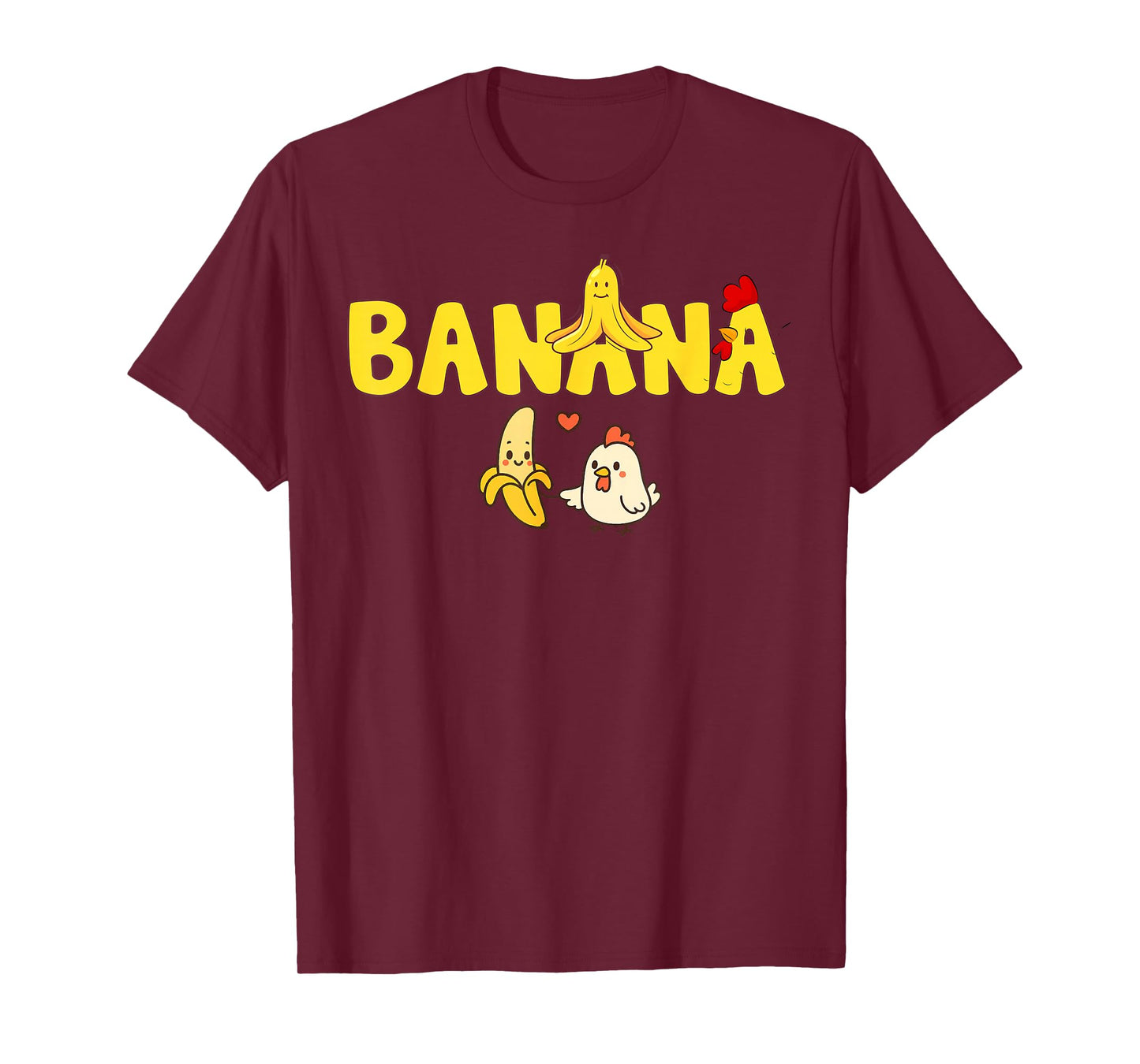 Funny Chicken & Banana Halloween Couples Family Costume 2025 T-Shirt