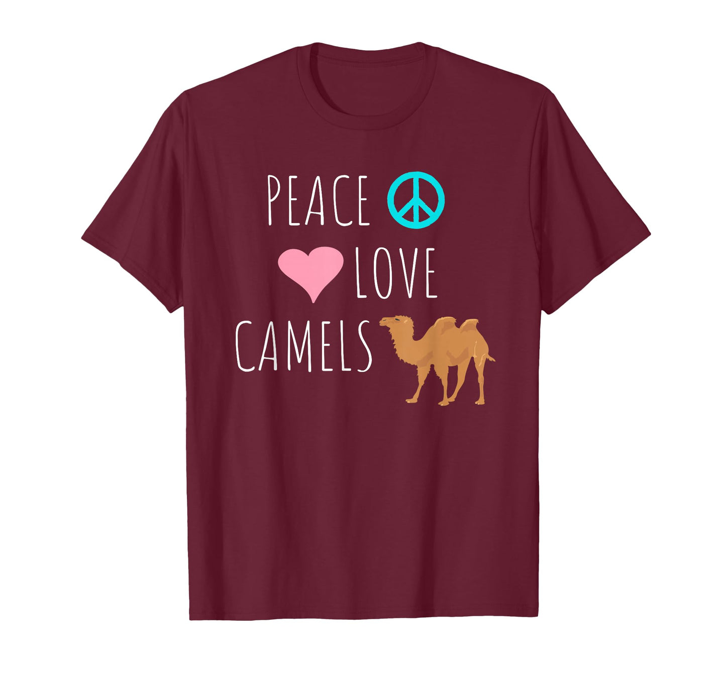 Peace Love Camels Cute Desert Animal Camel Lover T-Shirt