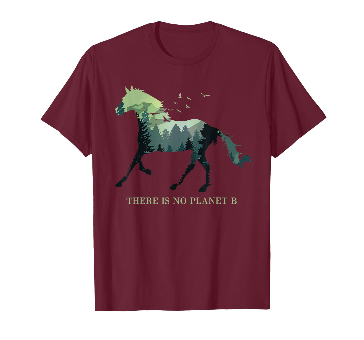 There is No Planet B Earth Day Design natural reserve horse T-Shirt