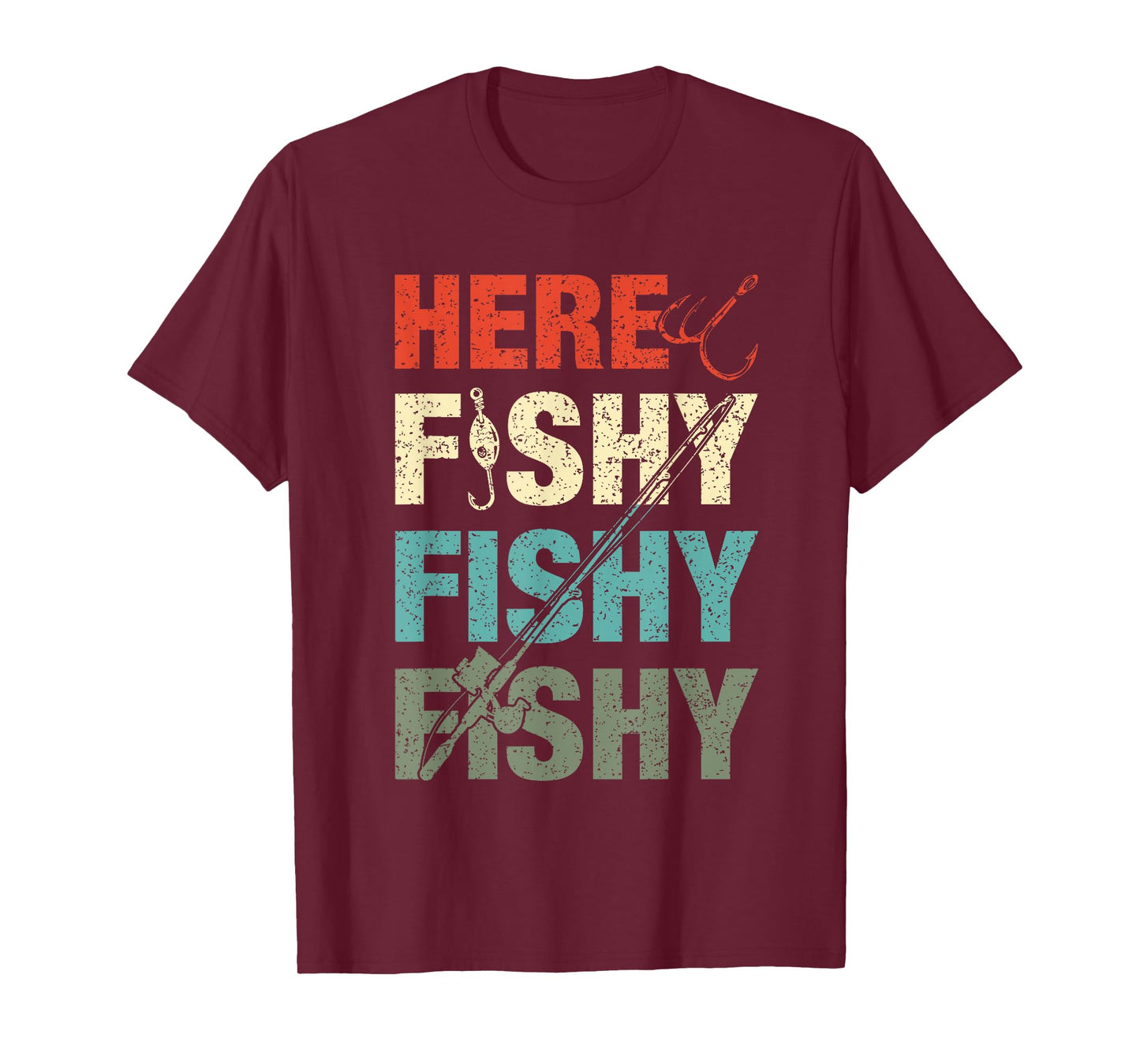 Fish Hunting Fishing Fishrod Fisherman For Men Boys Women T-Shirt