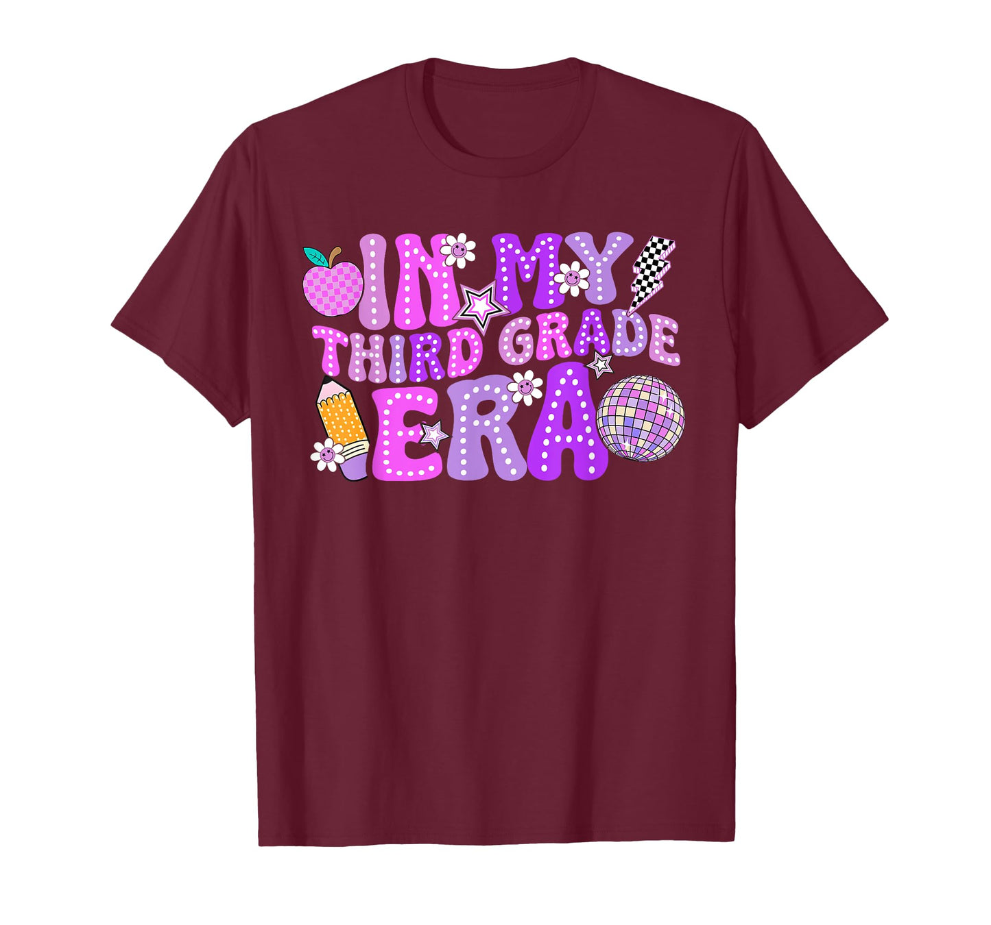In My 3rd Third Grade Era Cute Teacher Kid Back To School T-Shirt